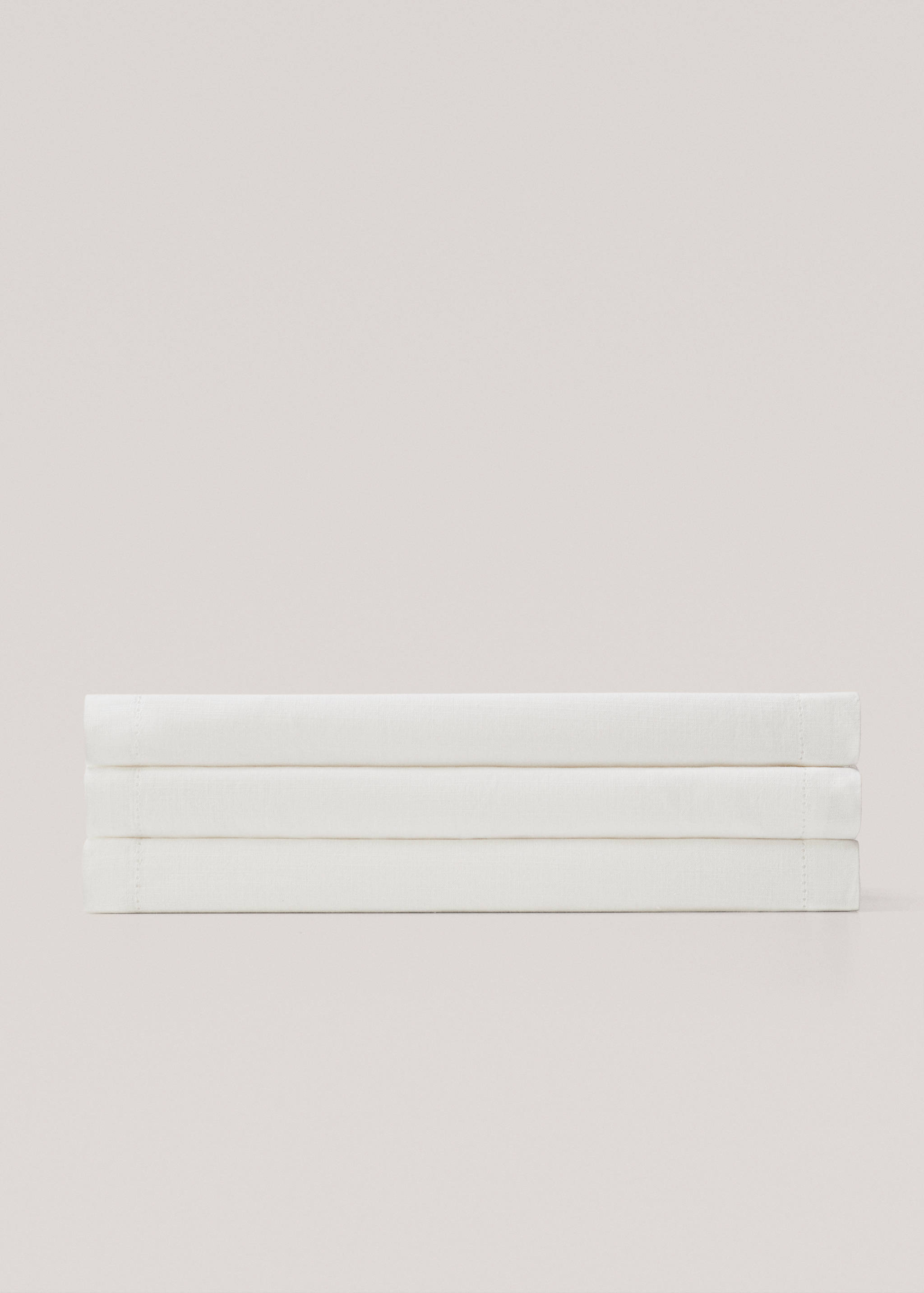 Chemin de table en coton détail effilé - Article sans modèle