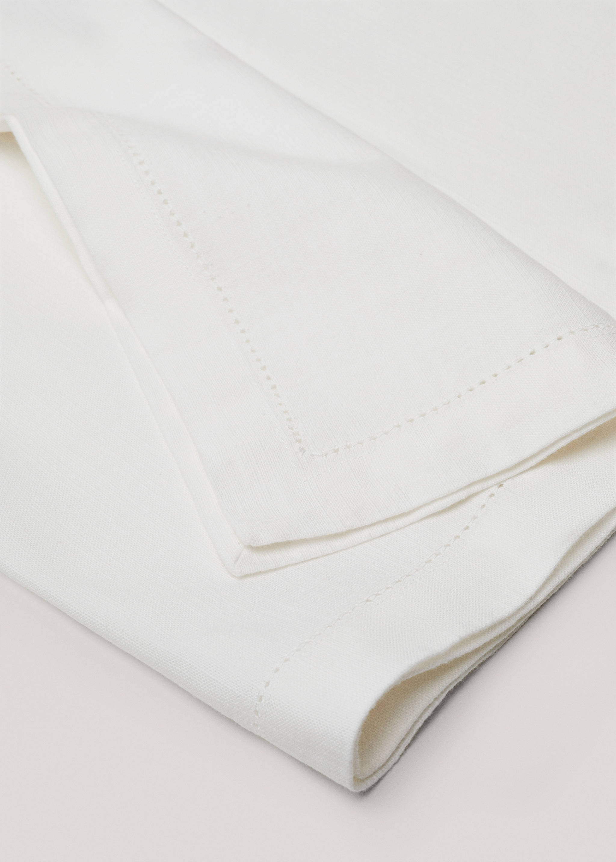 Chemin de table en coton détail effilé - Détail de l'article 1