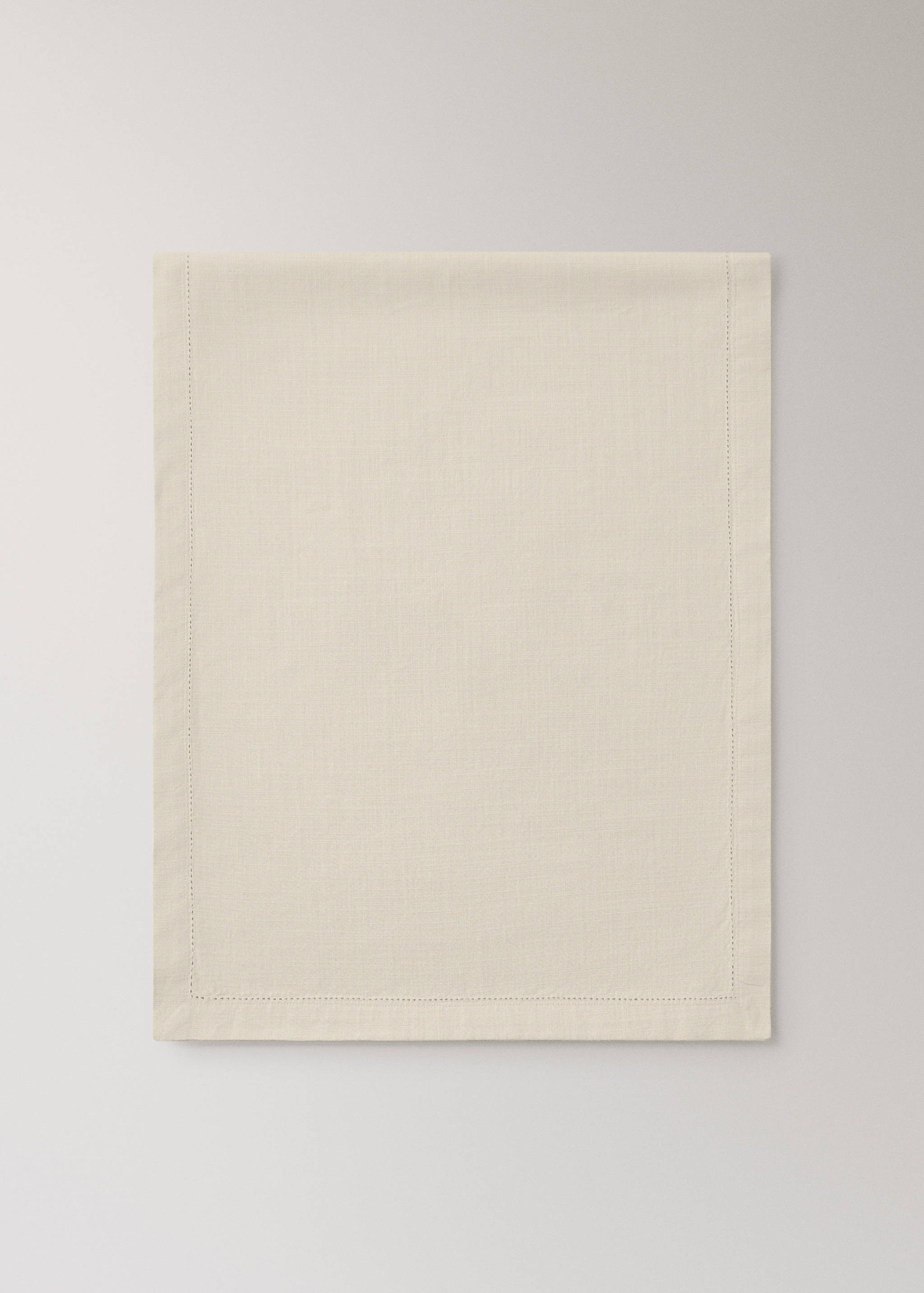 Chemin de table en coton détail effilé - Article sans modèle