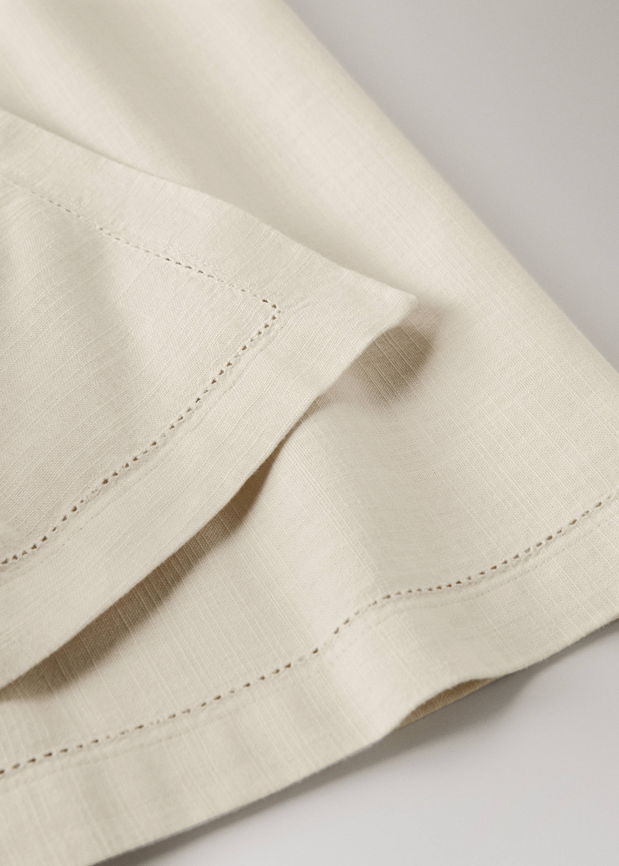 Chemin de table en coton détail effilé - Détail de l'article 1