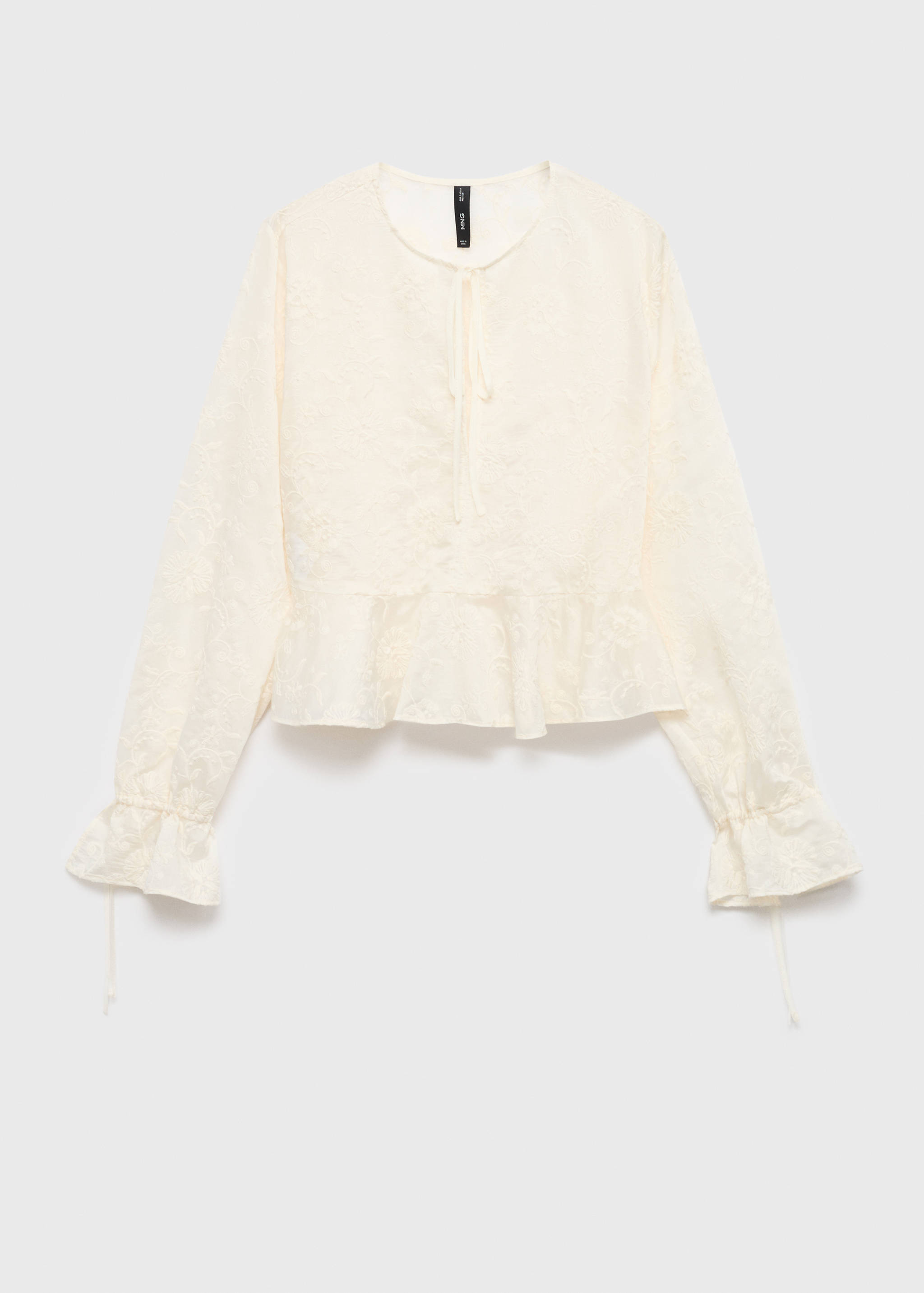 Blusa de liocel bordada - Artigo sem modelo