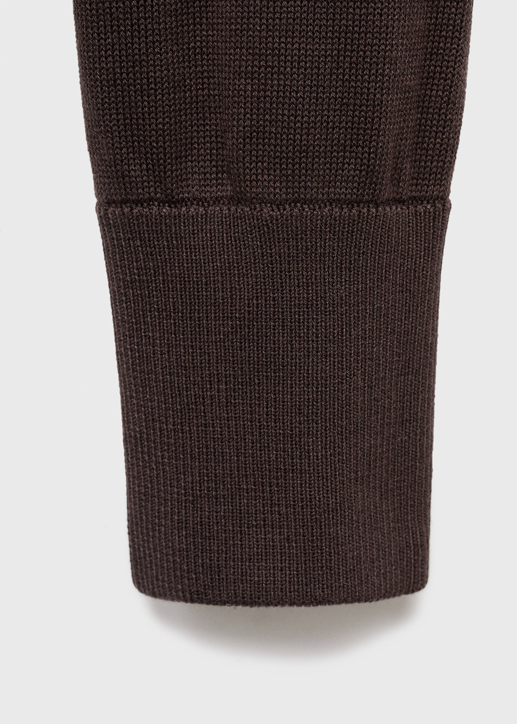 Stickad kofta i bomull med huva - Detaljer om artikeln 0