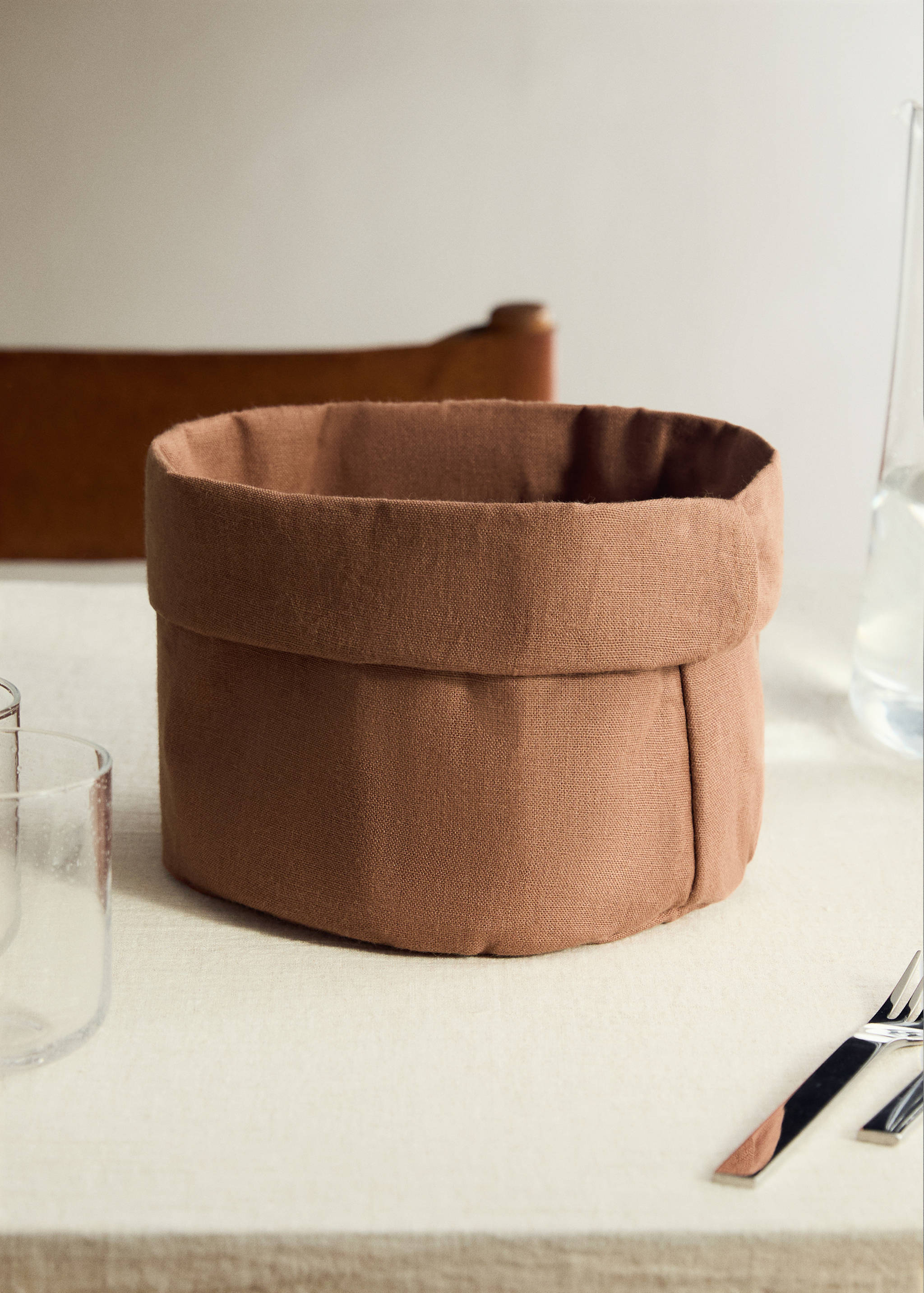 100% linen bread basket - General plane