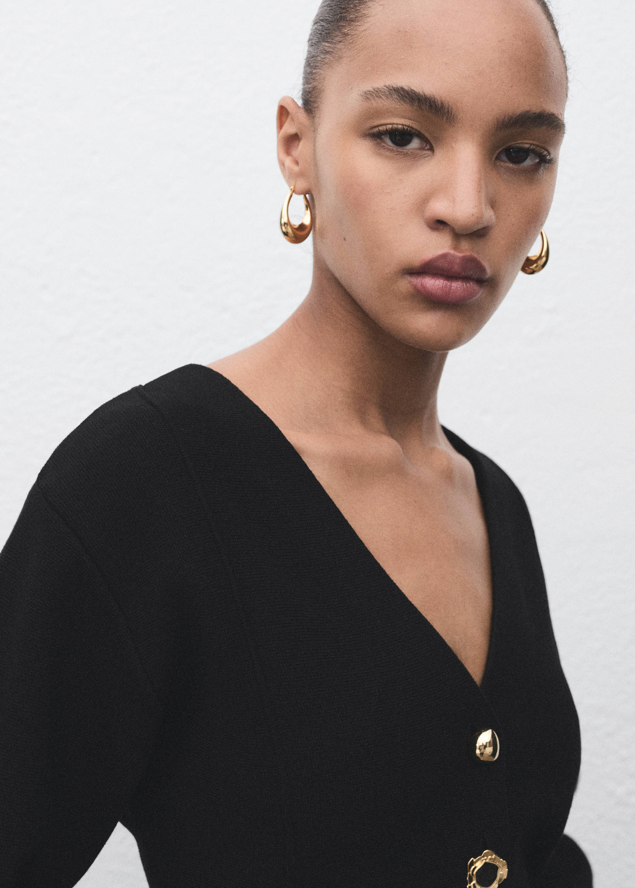 Veste en maille boutons bijoux - Détail de l'article 1