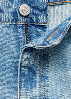Straight-leg jeans with floral pattern — Medium Blue 15
