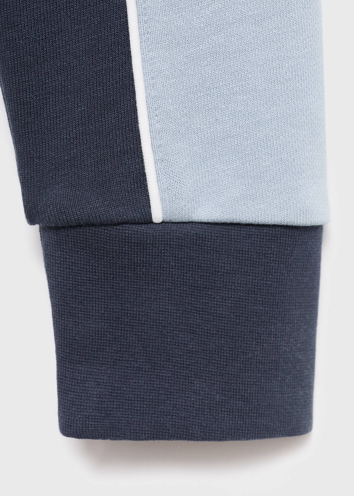 Two-tone fitted jacket — Blue