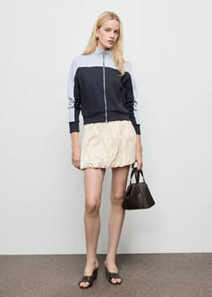 Two-tone fitted jacket — Blue 10