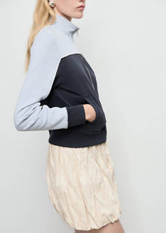 Two-tone fitted jacket — Blue 13