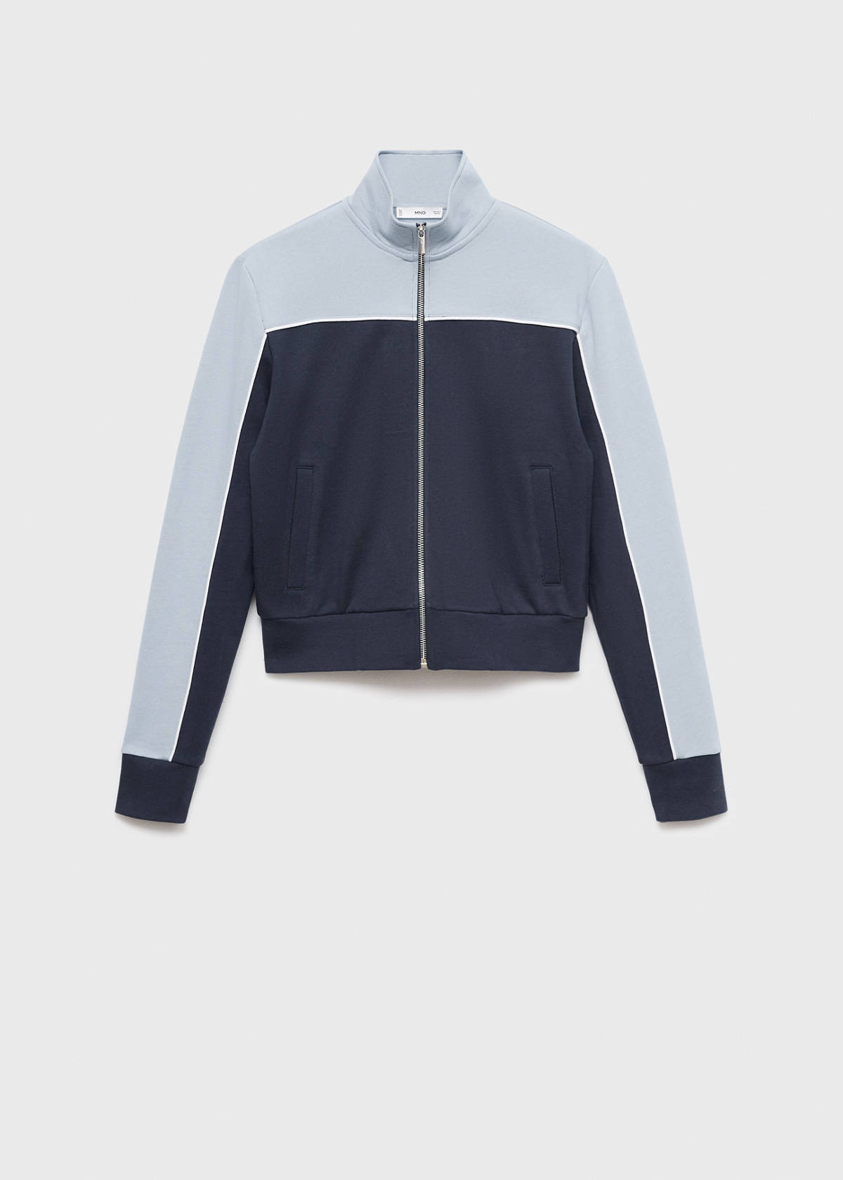 Two-tone fitted jacket — Blue