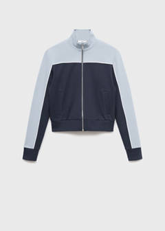 Two-tone fitted jacket — Blue 6
