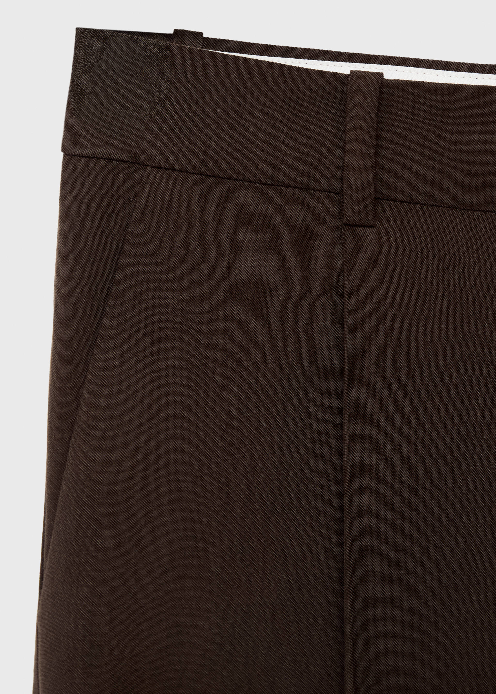 Straight lyocell suit trousers - Details of the article 8