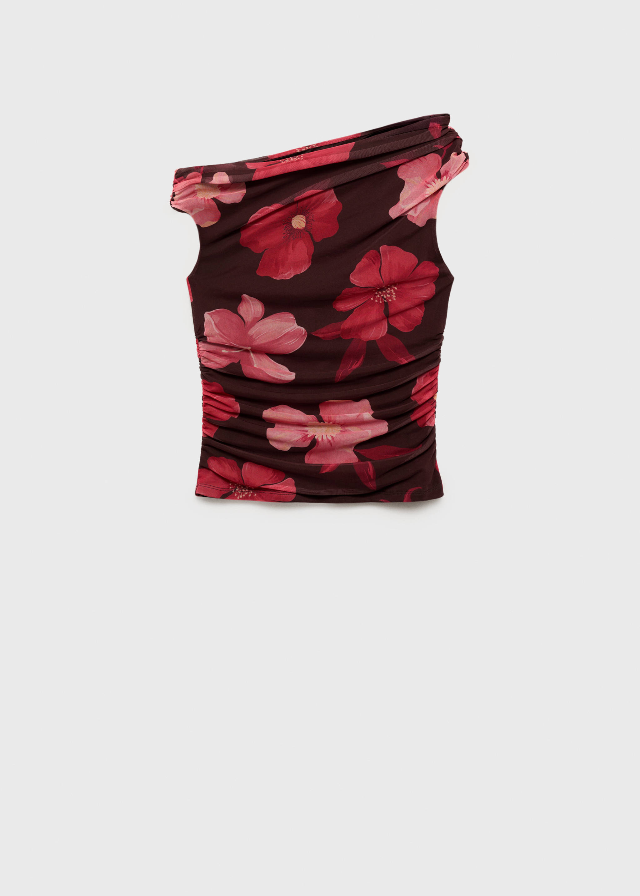 Floral asymmetrical top - Article without model