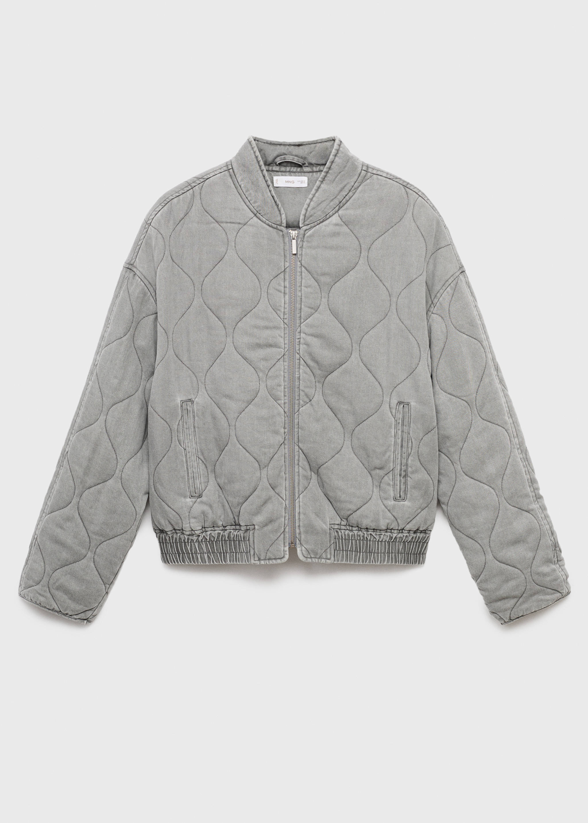 Стёганая куртка из денима - Изделие без модели