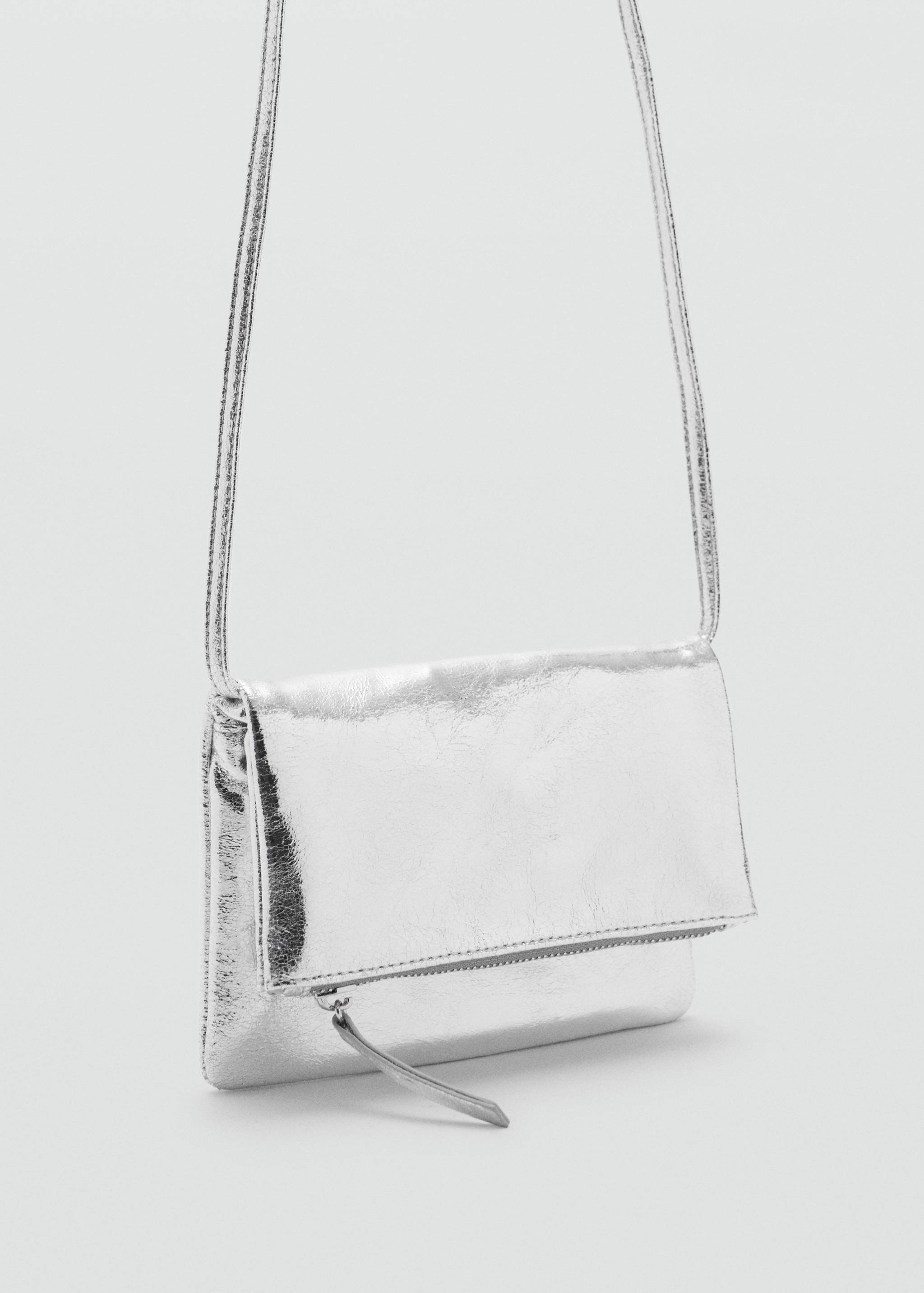 Metallic-effect bag - Medium plane