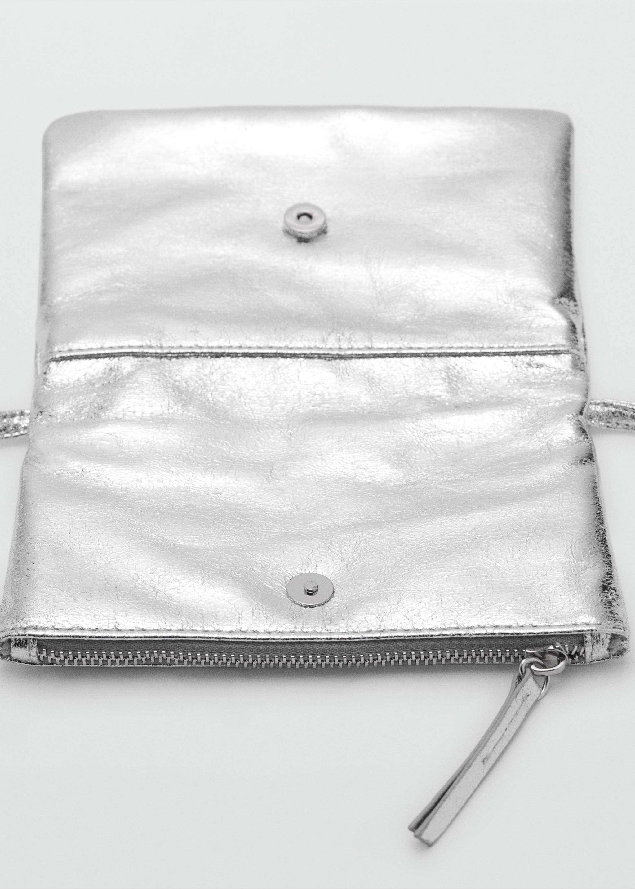 Sac effet métallisé - Détail de l'article 1, Argent. Ref: 17064413-00.