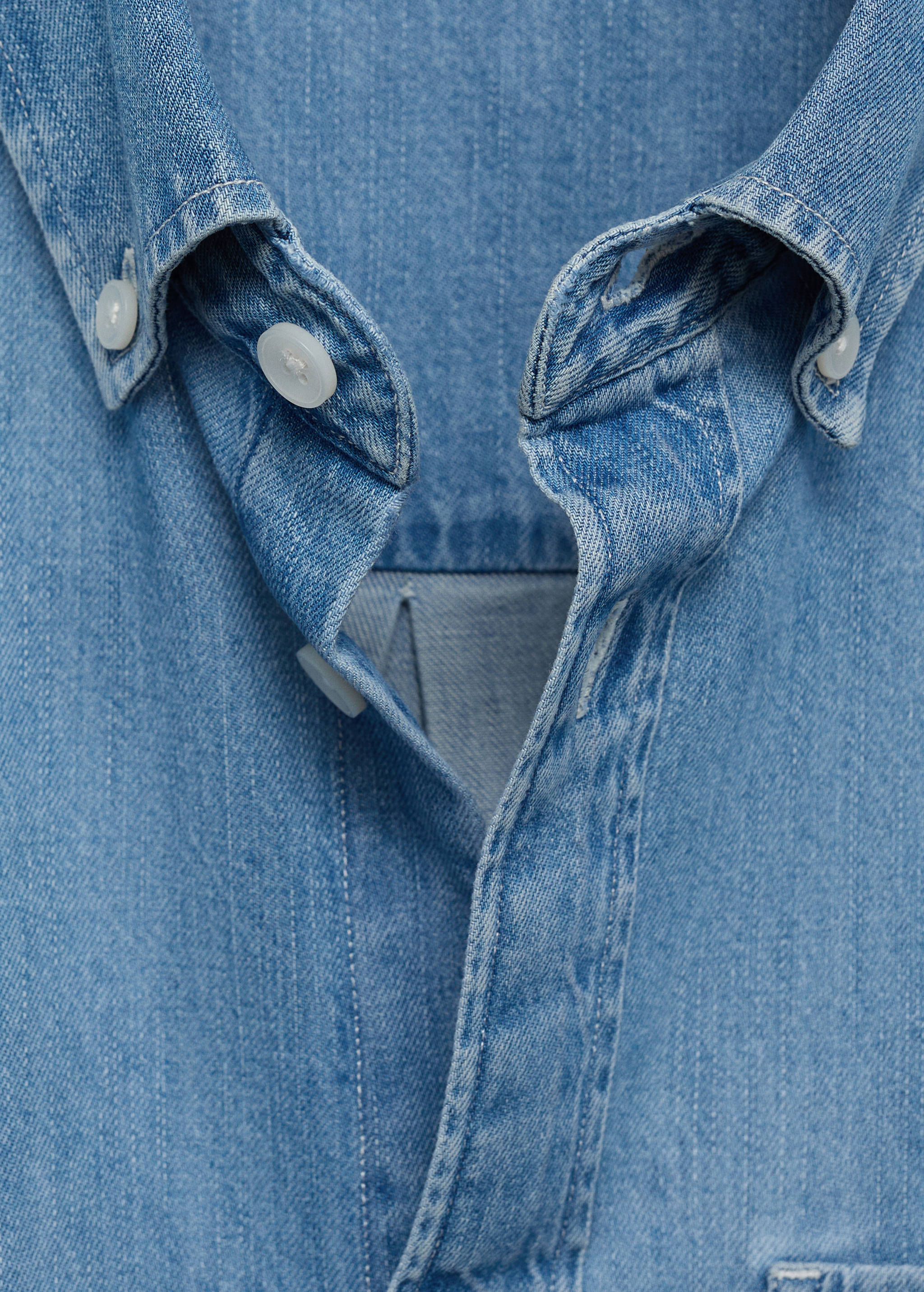 Denim shirt with pocket - Details of the article 8