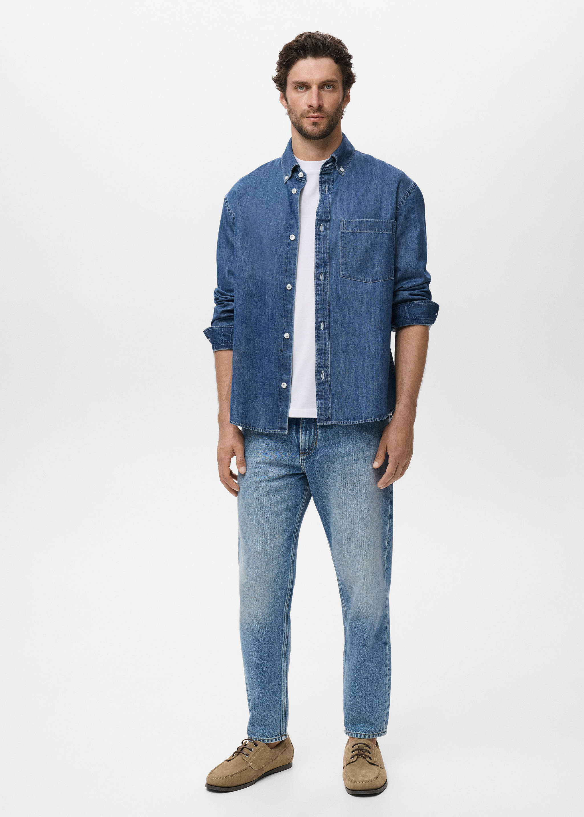 Denim shirt with pocket - General plane