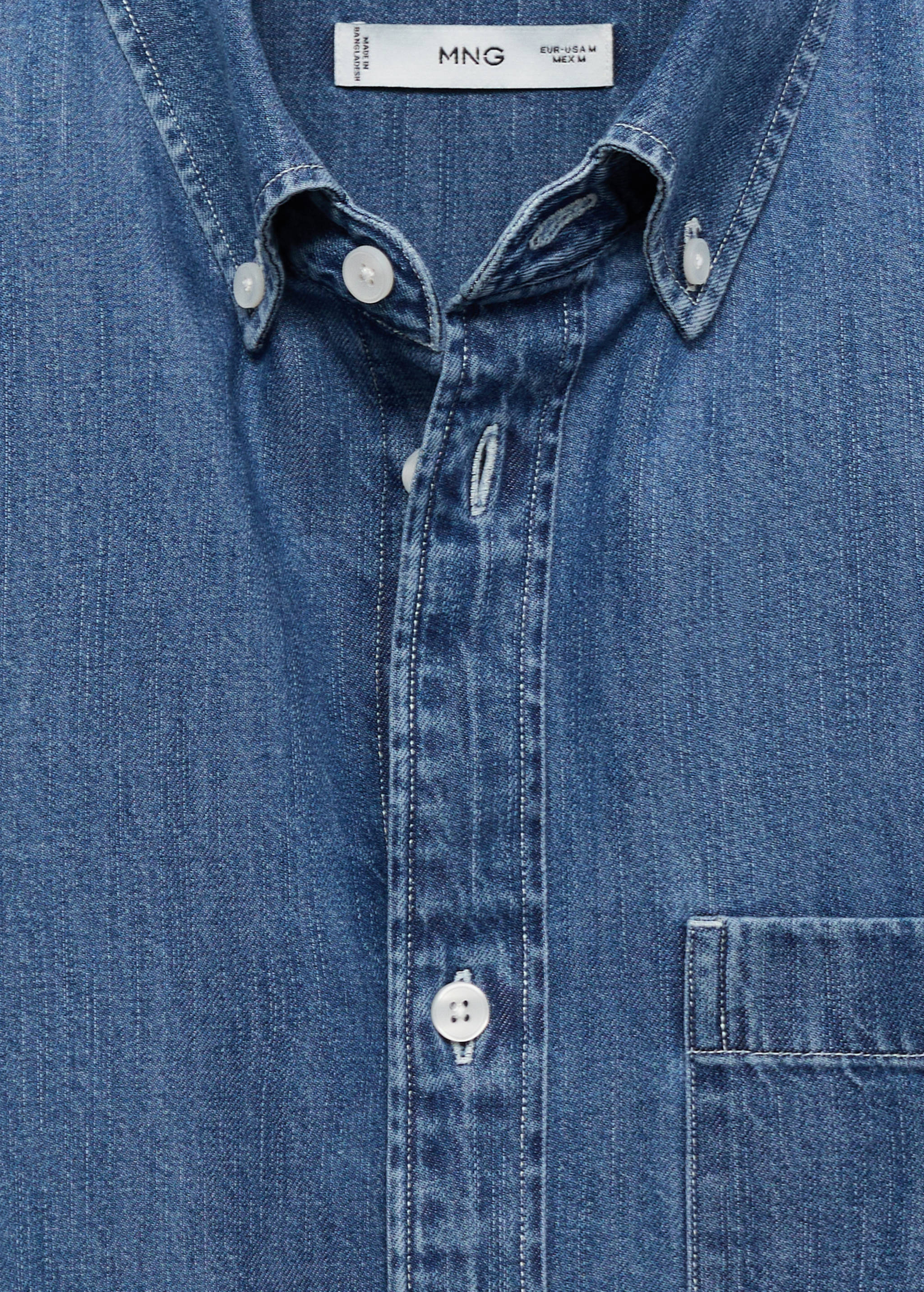 Denim shirt with pocket - Details of the article 8
