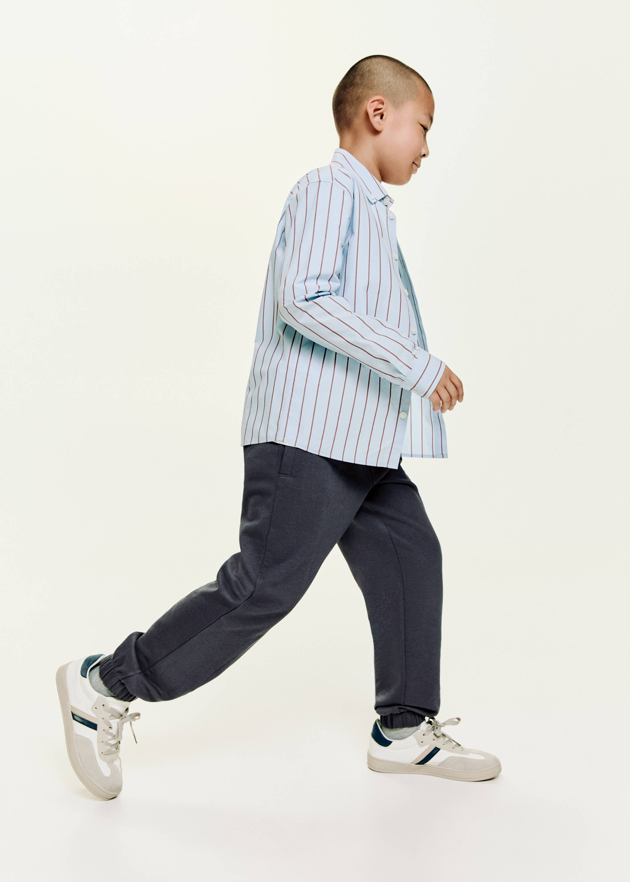 Jogging coton taille élastique - Plan moyen