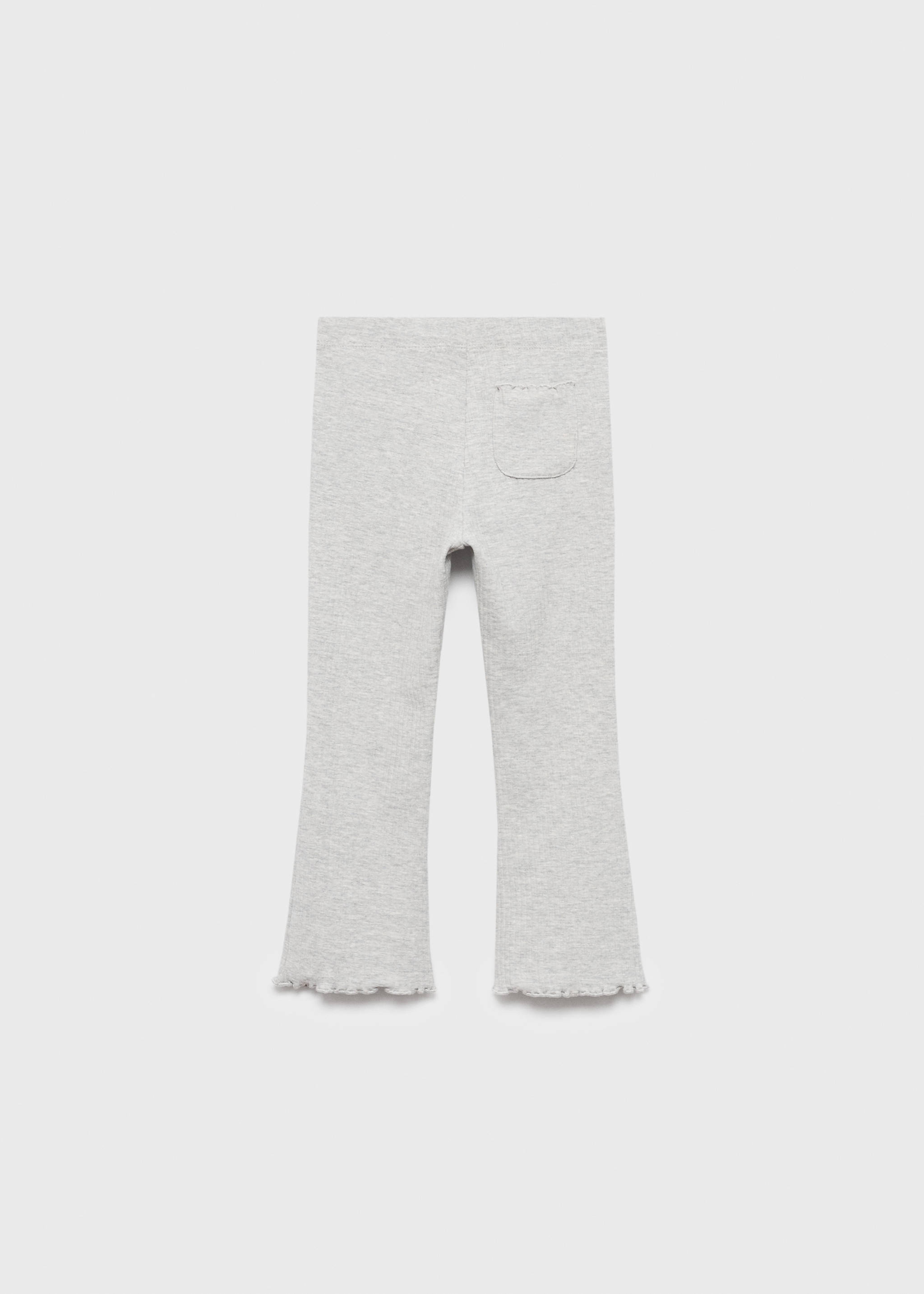 Ribbed flared leggings - Reverse of the article