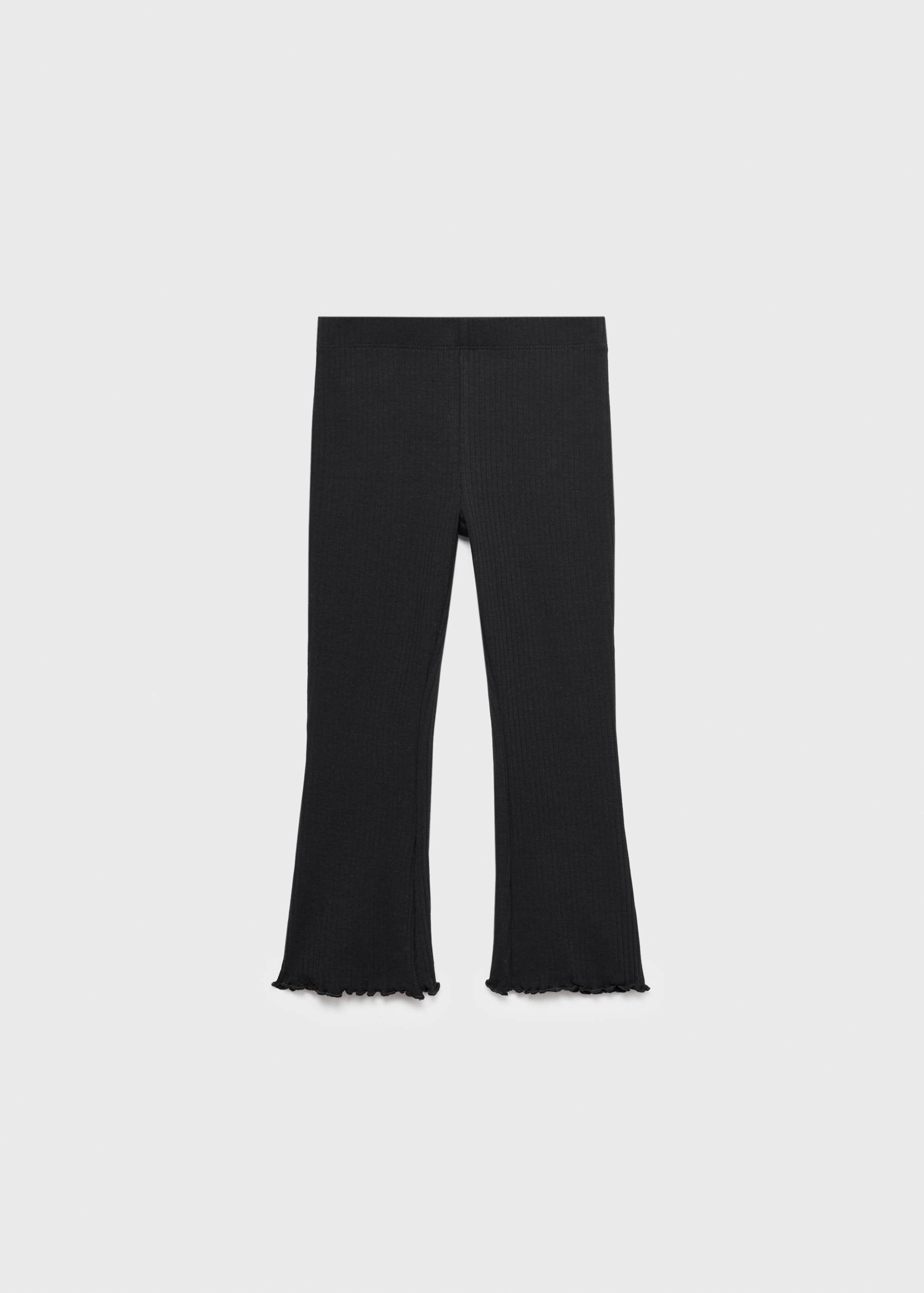 Ribbed flared leggings - Article without model