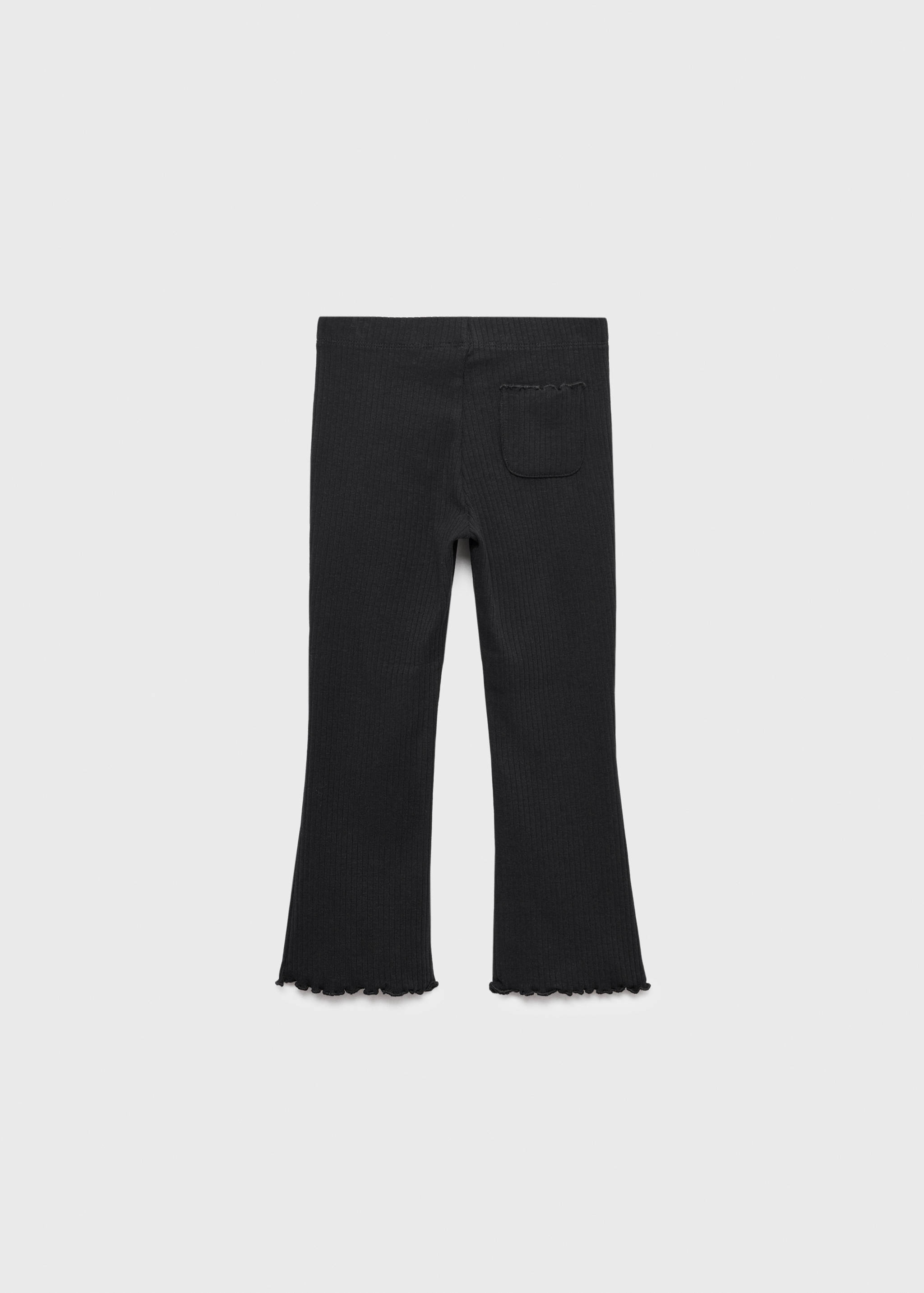 Ribbed flared leggings - Reverse of the article
