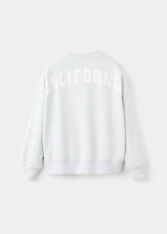 Printed cotton sweatshirt — Sky Blue 4