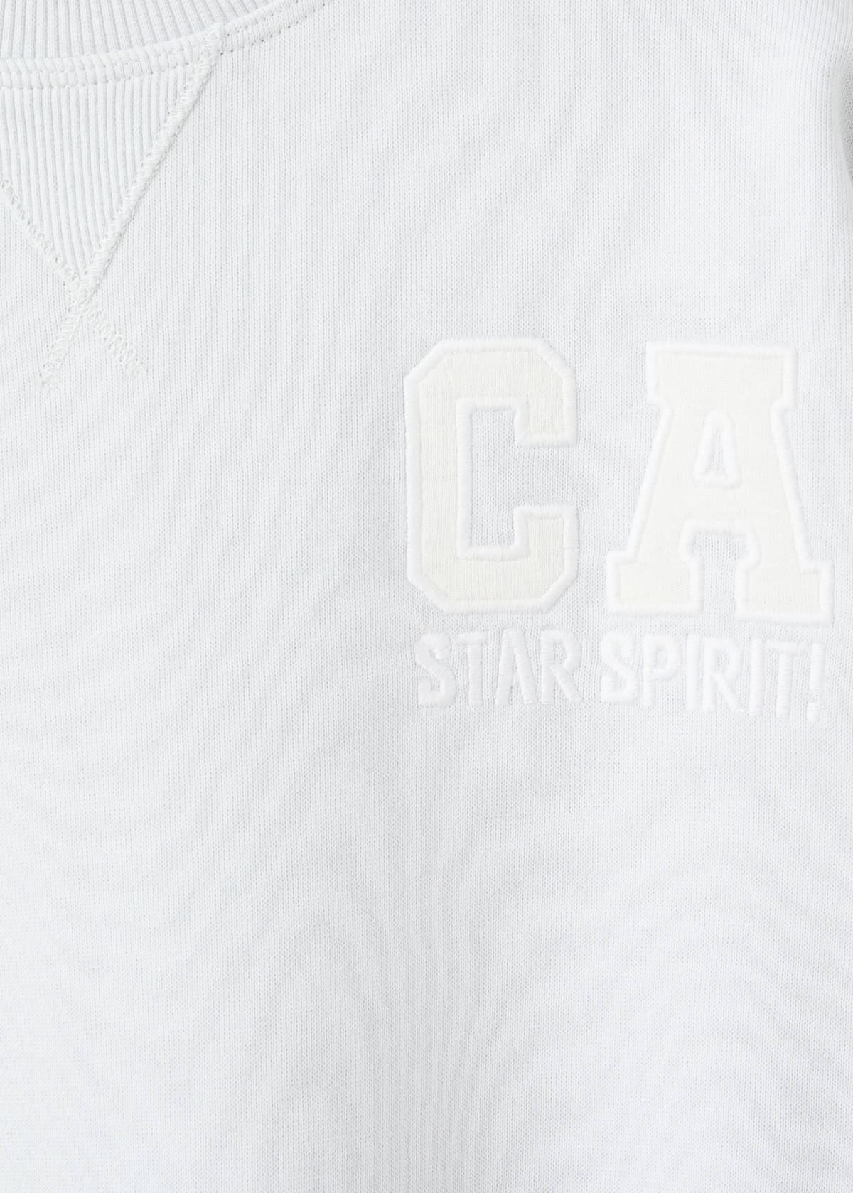 Printed cotton sweatshirt — Sky Blue