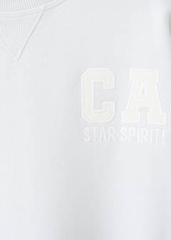 Printed cotton sweatshirt — Sky Blue 3