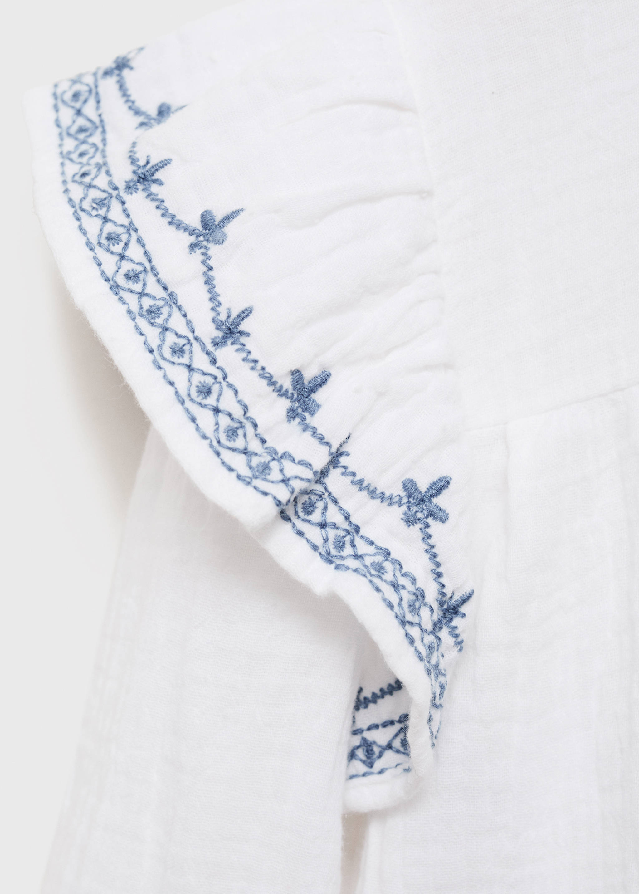 Ruffled embroidered blouse - Details of the article 8