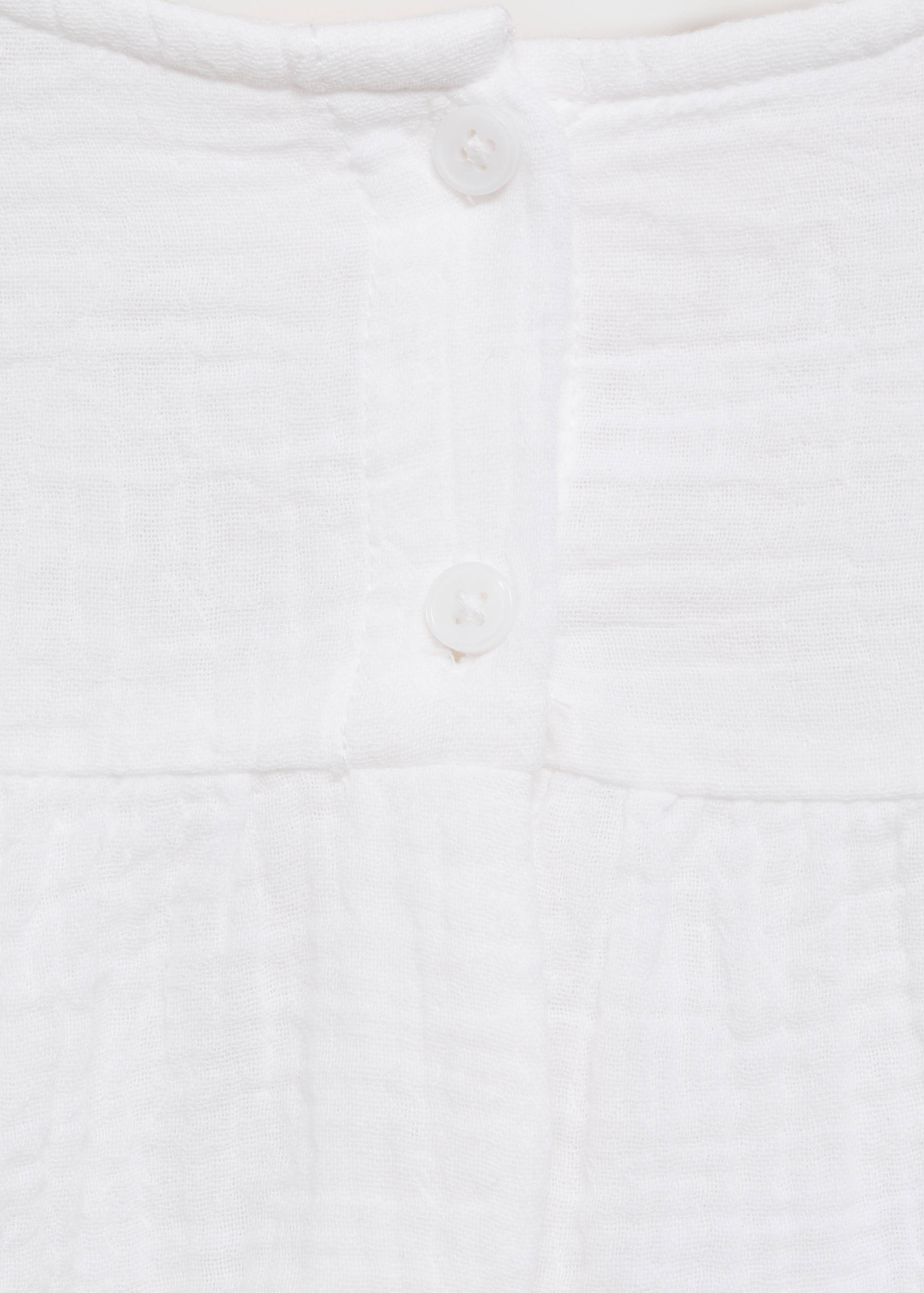 Ruffled embroidered blouse - Details of the article 0