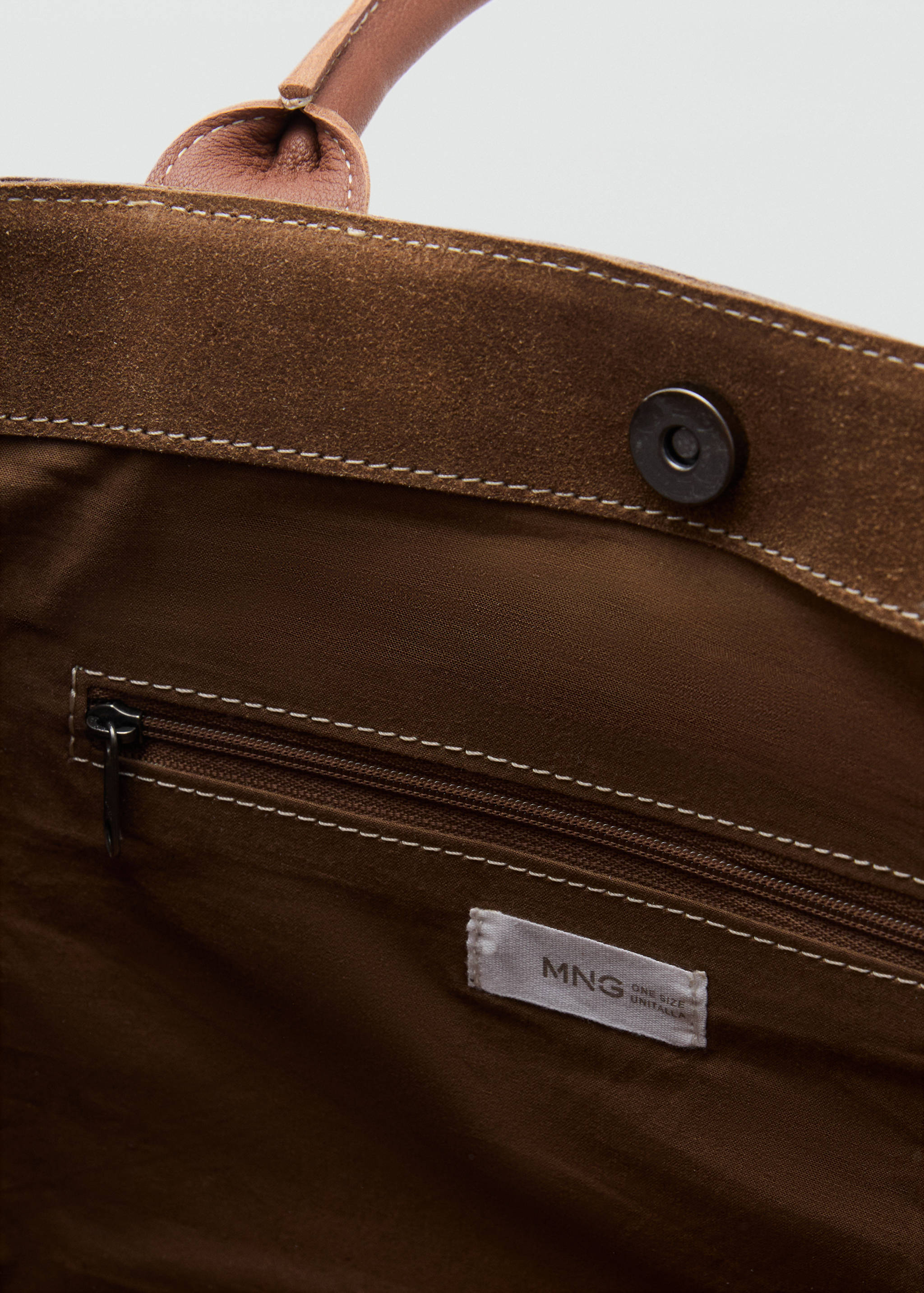 100% split leather bag - Details of the article 3