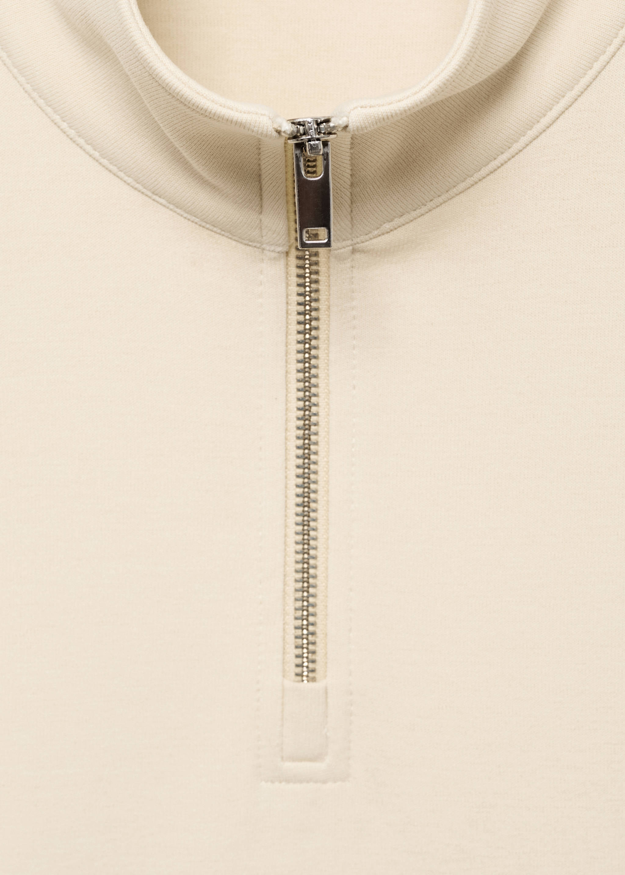 Regular-fit cotton sweatshirt with zip - Details of the article 8