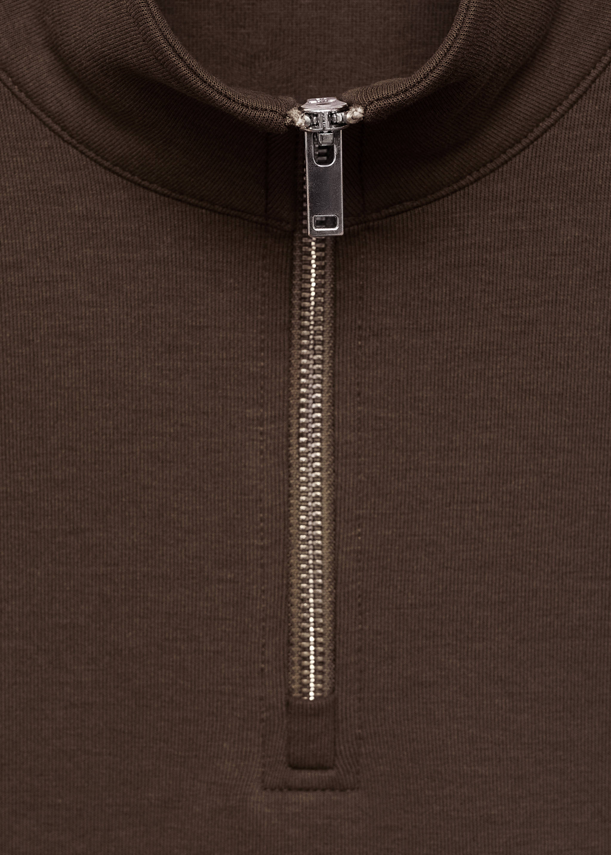 Regular-fit cotton sweatshirt with zip - Details of the article 8