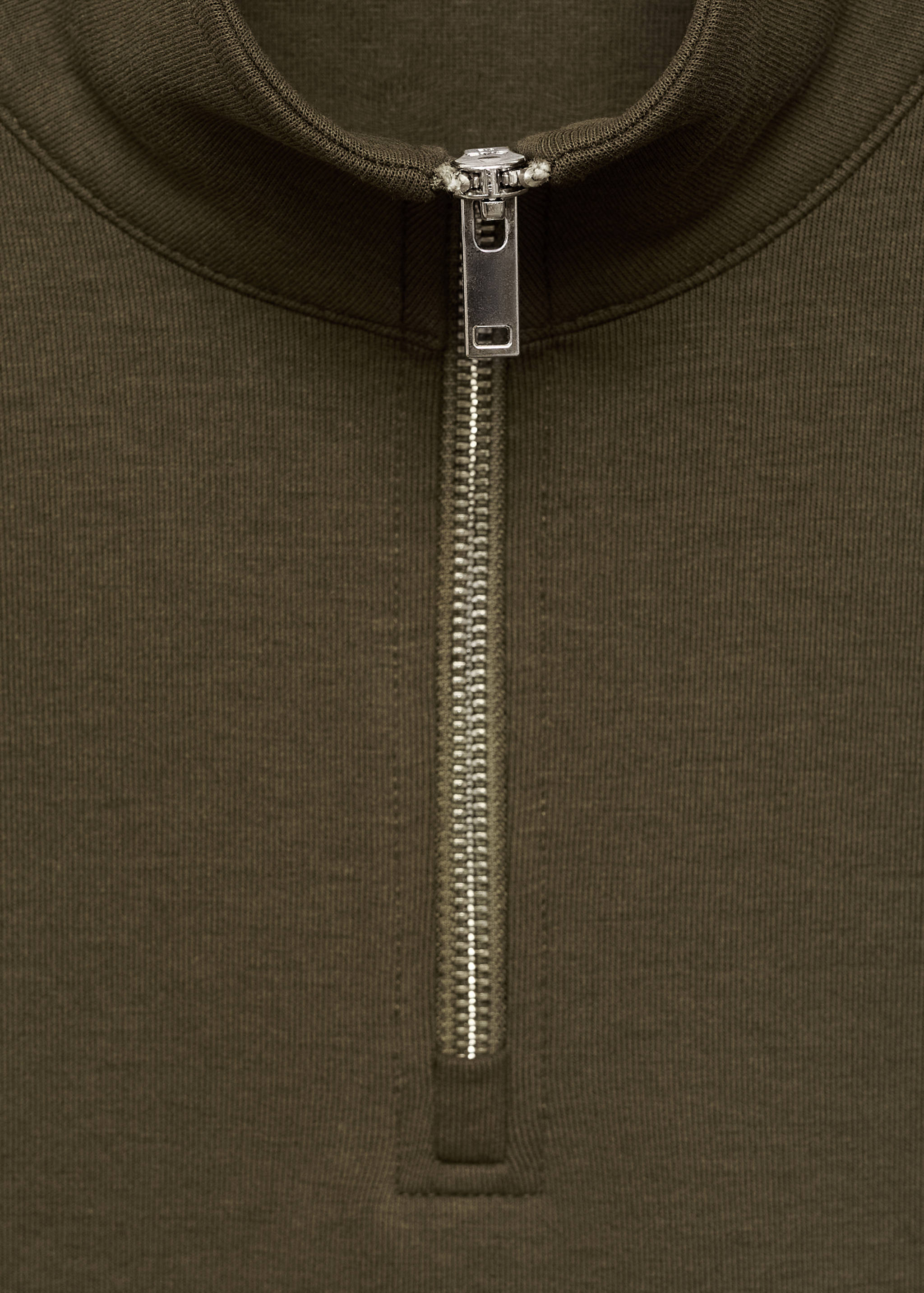 Regular-fit cotton sweatshirt with zip - Details of the article 8