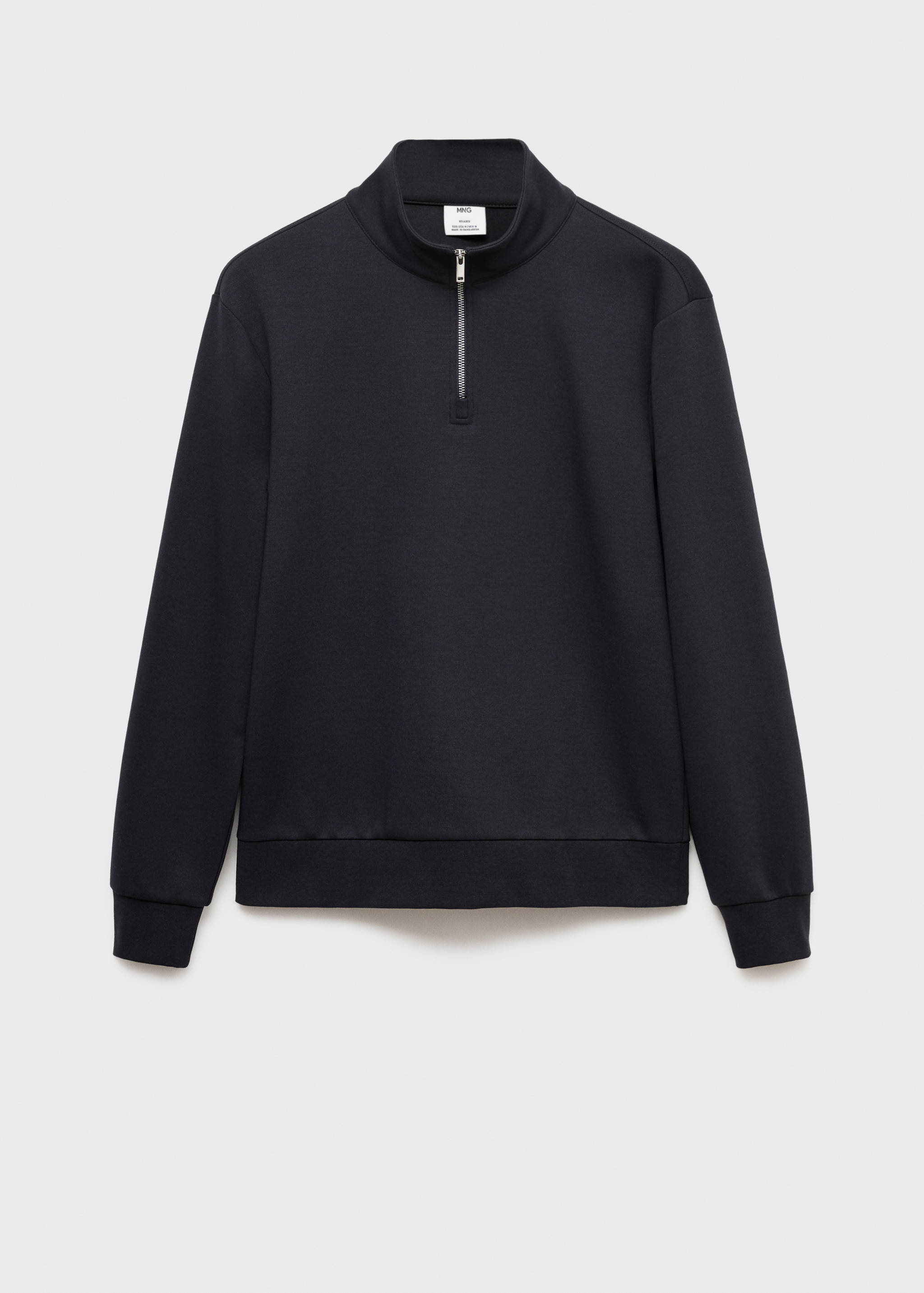 Sweat coton regular-fit à zip - Article sans modèle