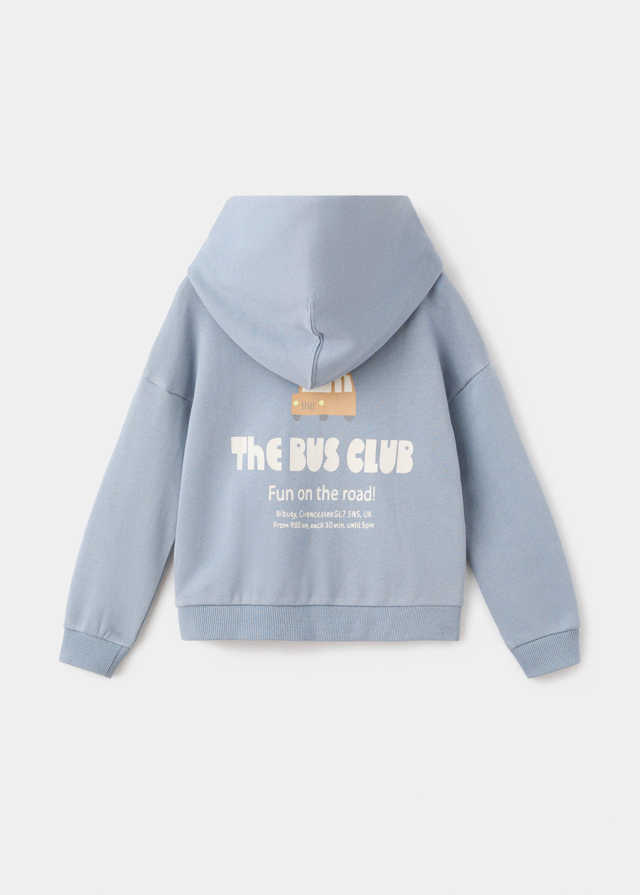 Embroidered hoodie - Reverse of the article