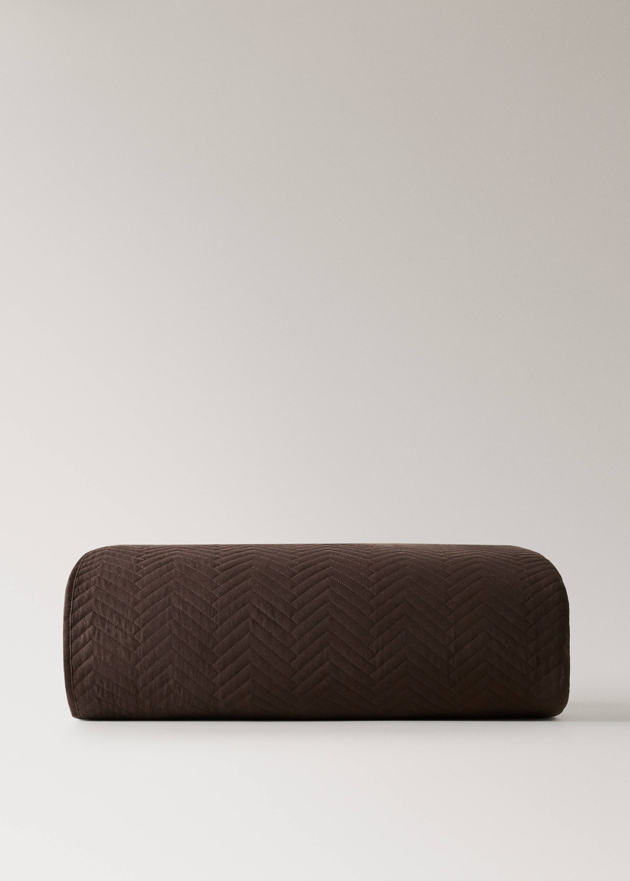 Microfibre soft-touch herringbone-print bedspread for 130/150 cm bed - Article without model