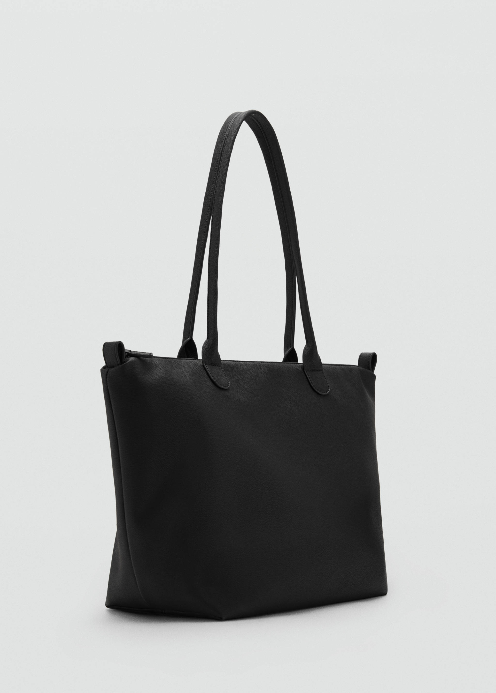 Faux-leather tote bag - Medium plane