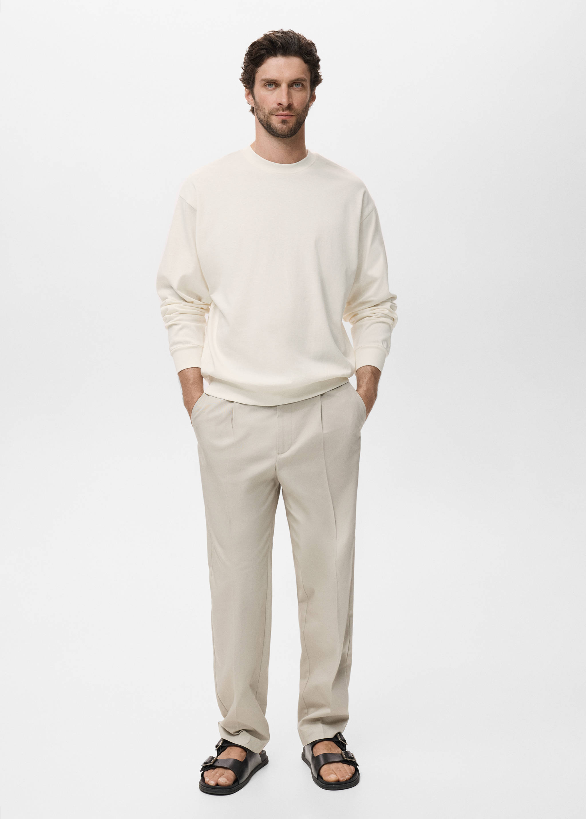 100% cotton relaxed-fit sweatshirt - General plane