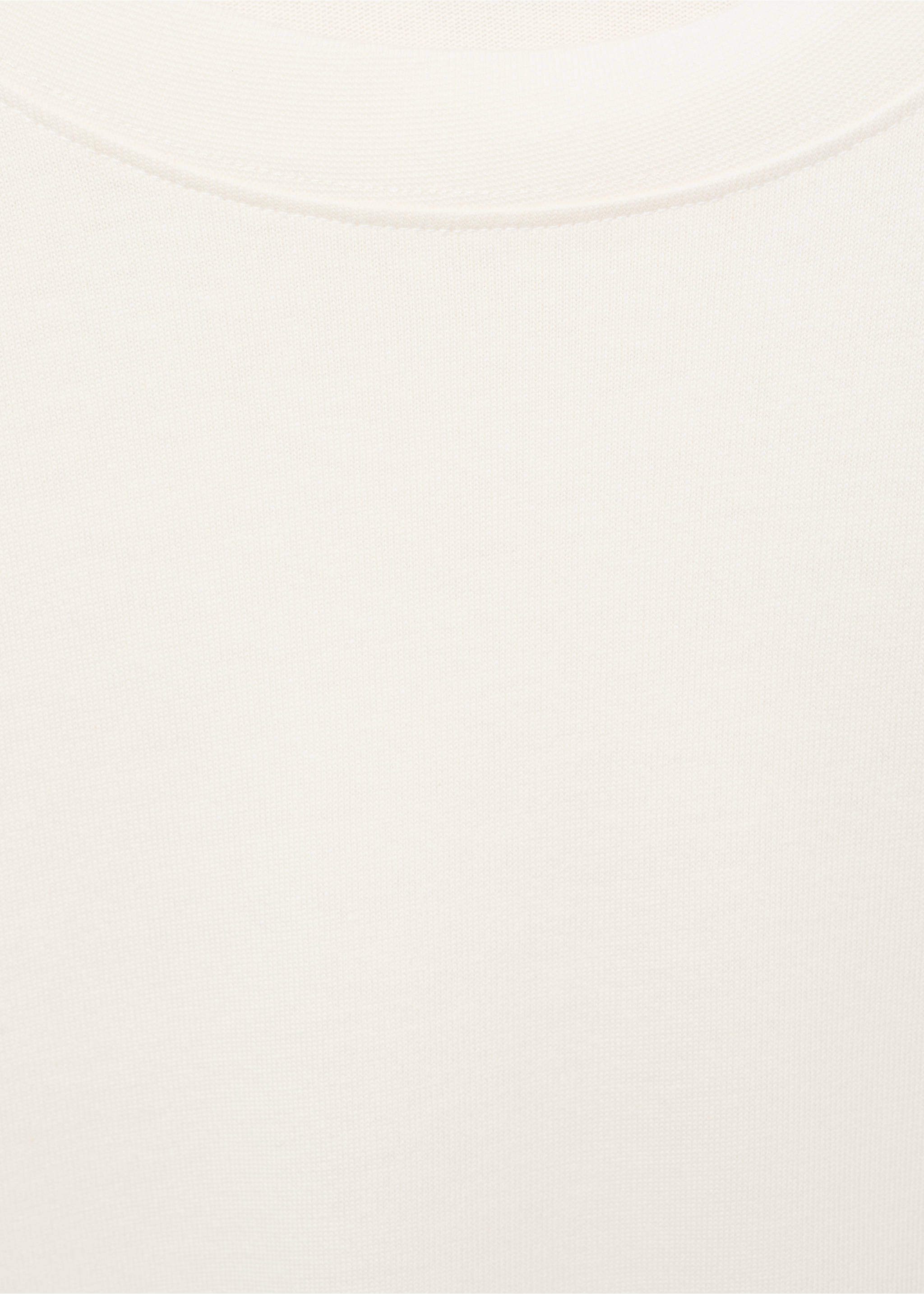 Sudadera 100% algodón relaxed fit - Detalle del artículo 8, Blanco roto. Ref: 17064432-00.