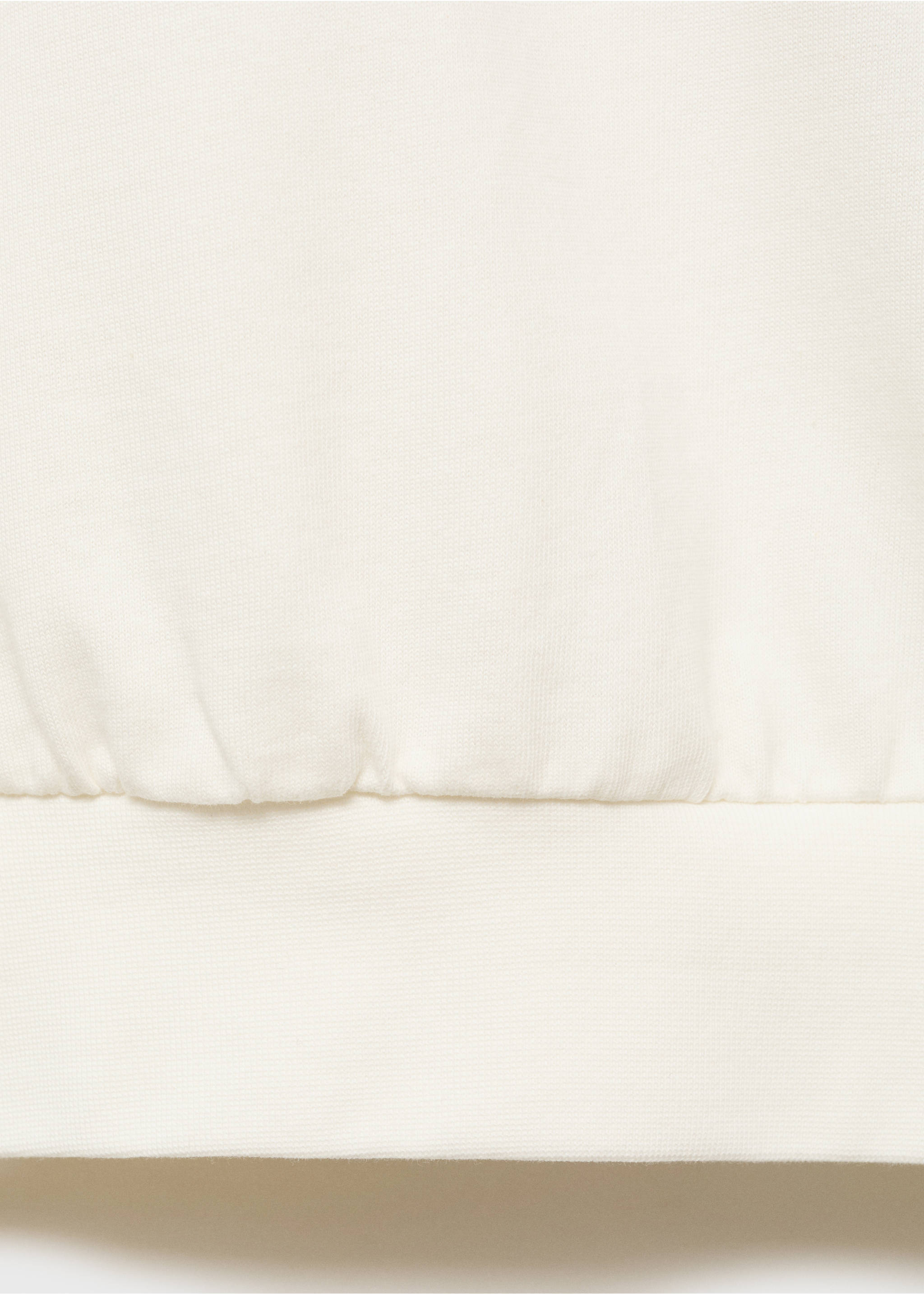 Sudadera 100% algodón relaxed fit - Detalle del artículo 0, Blanco roto. Ref: 17064432-00.