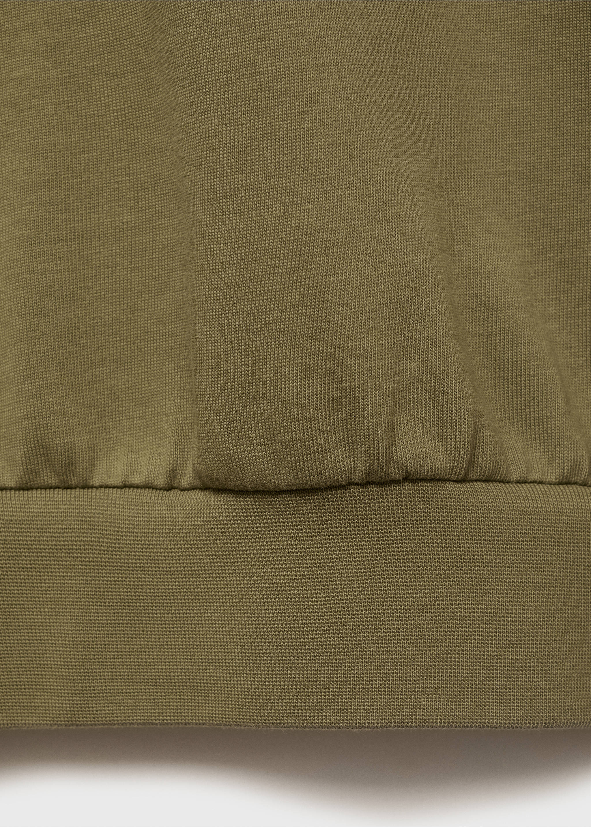 Sudadera 100% algodón relaxed fit - Detalle del artículo 8, Khaki. Ref: 17064432-00.