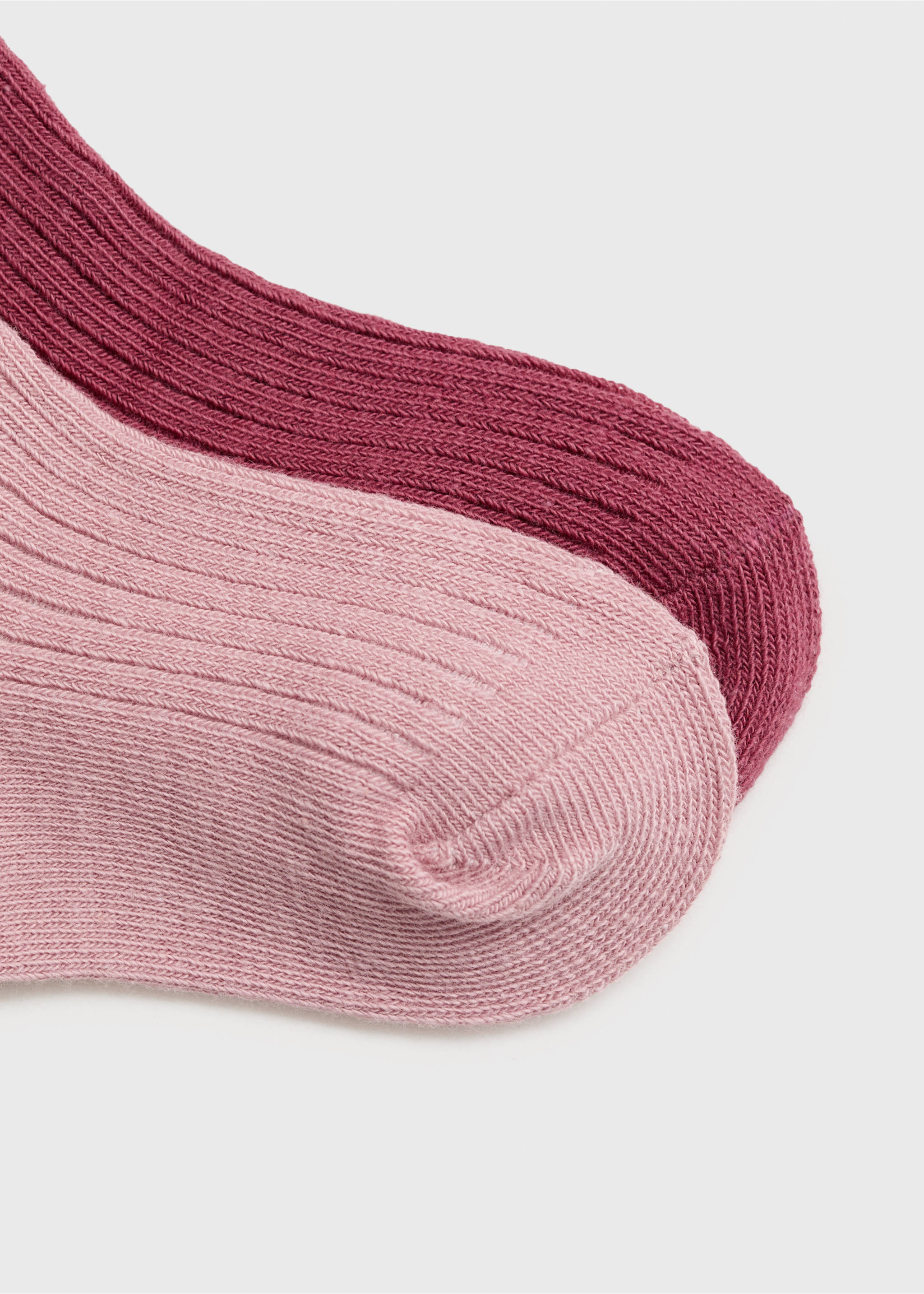 Pack 2 calcetines canalé - Detalle del artículo 8, Rosa. Ref: 17064434-00.
