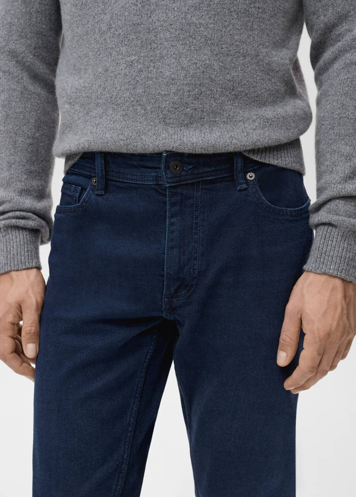 Slim fit white Jan jeans — Deep Dark Blue