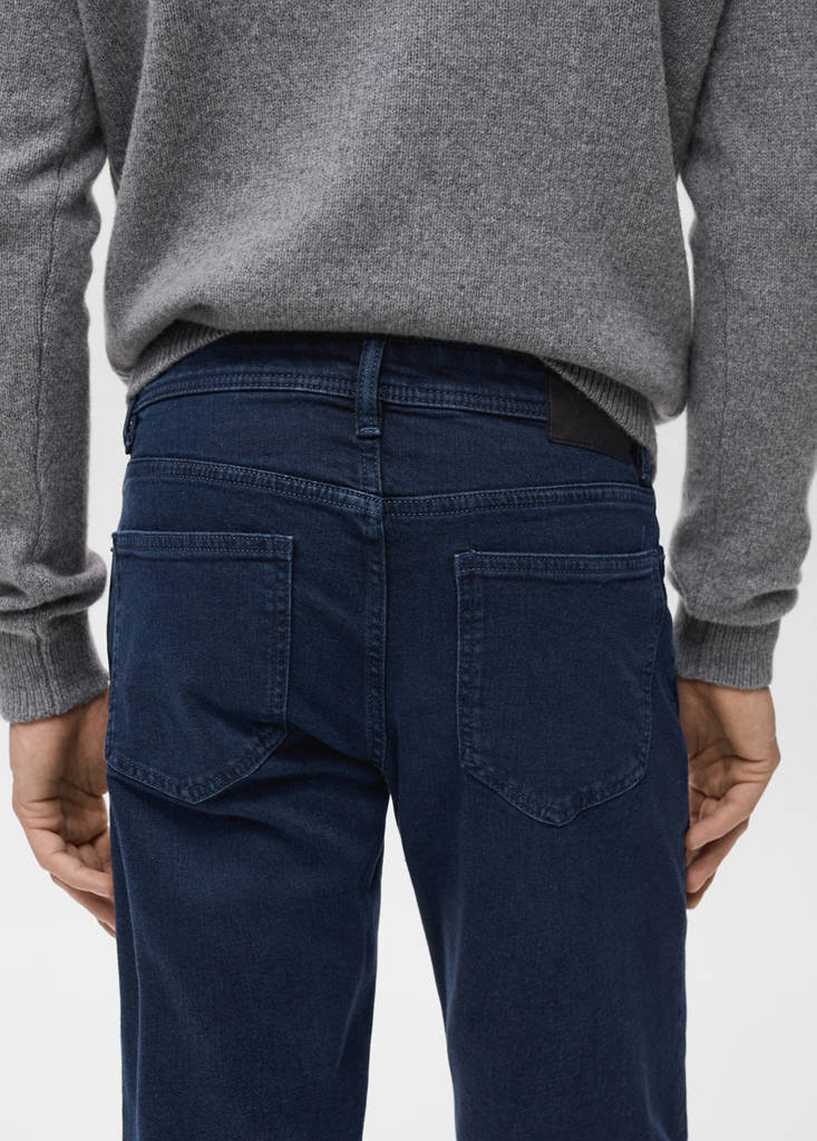 Slim fit white Jan jeans — Deep Dark Blue