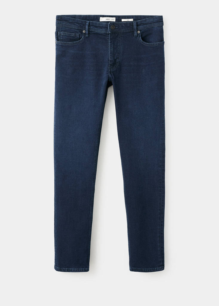 Slim fit white Jan jeans — Deep Dark Blue