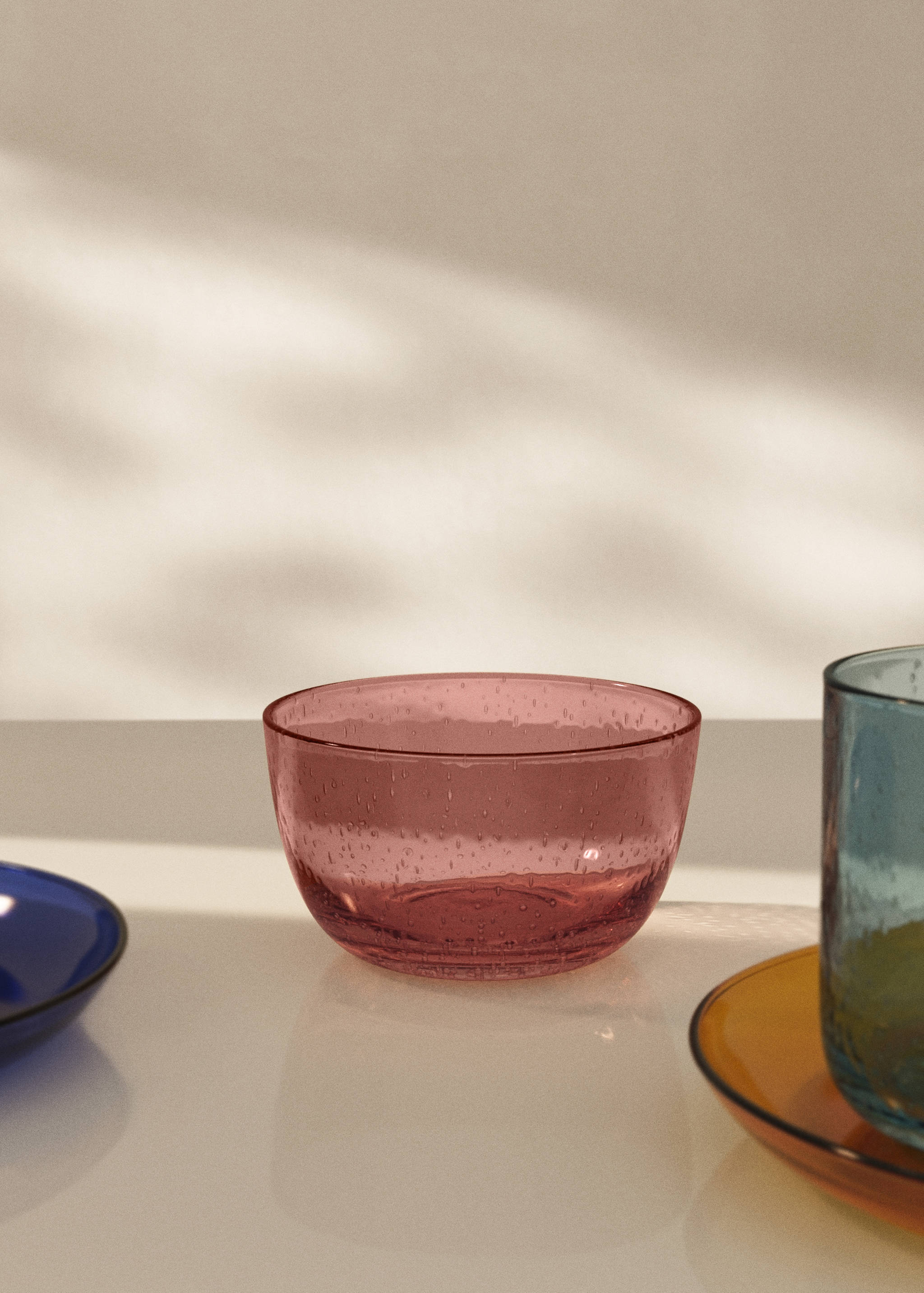 Bubble-design glass bowl - General plane