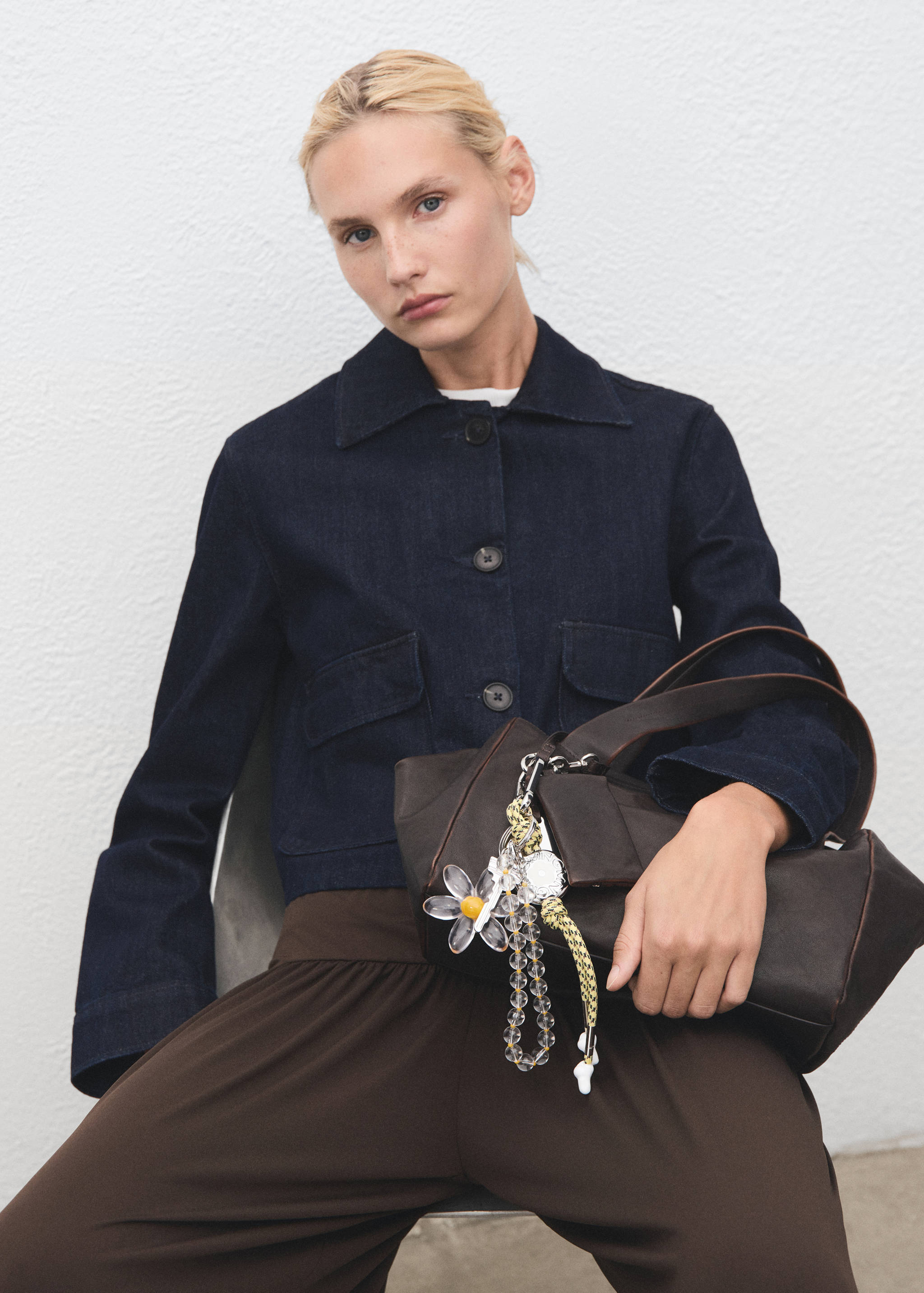 Multi-charm daisy keyring - General plane