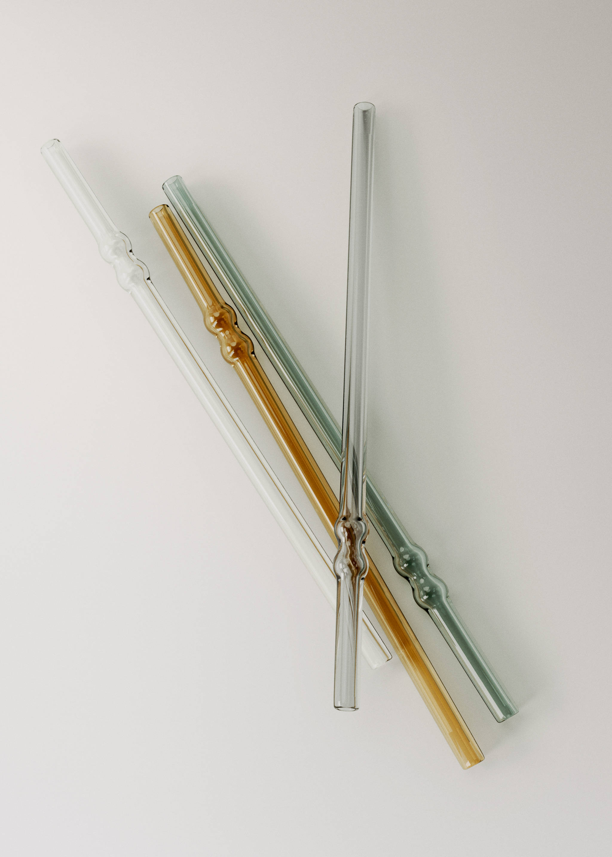 Set de paie mari multicolore din sticlă borosilicată - Detaliu al articolului 2